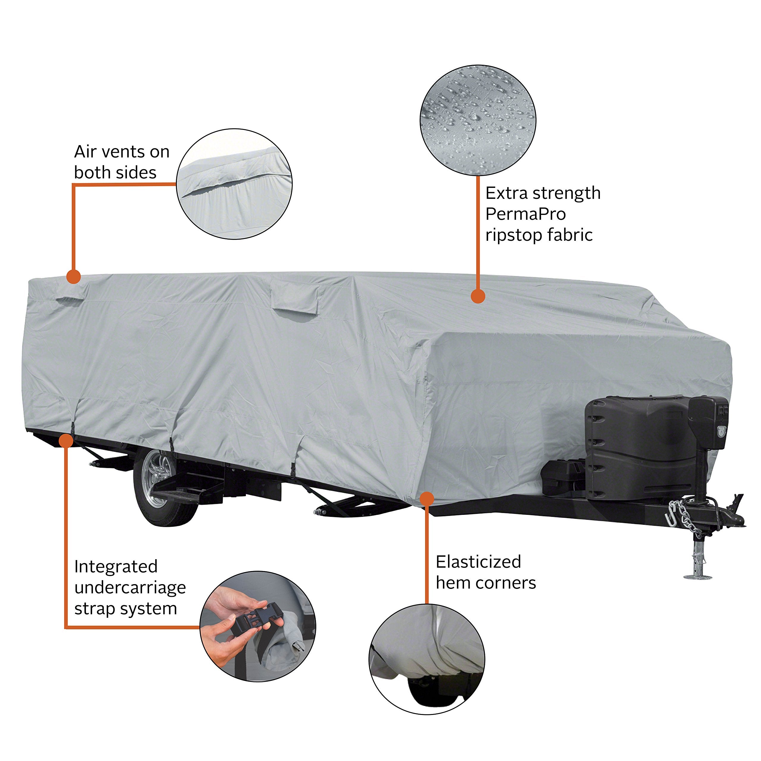 Classic Accessories Over Drive Permapro Folding Camping Trailer Cover, Fits 12 - 14L Trailers