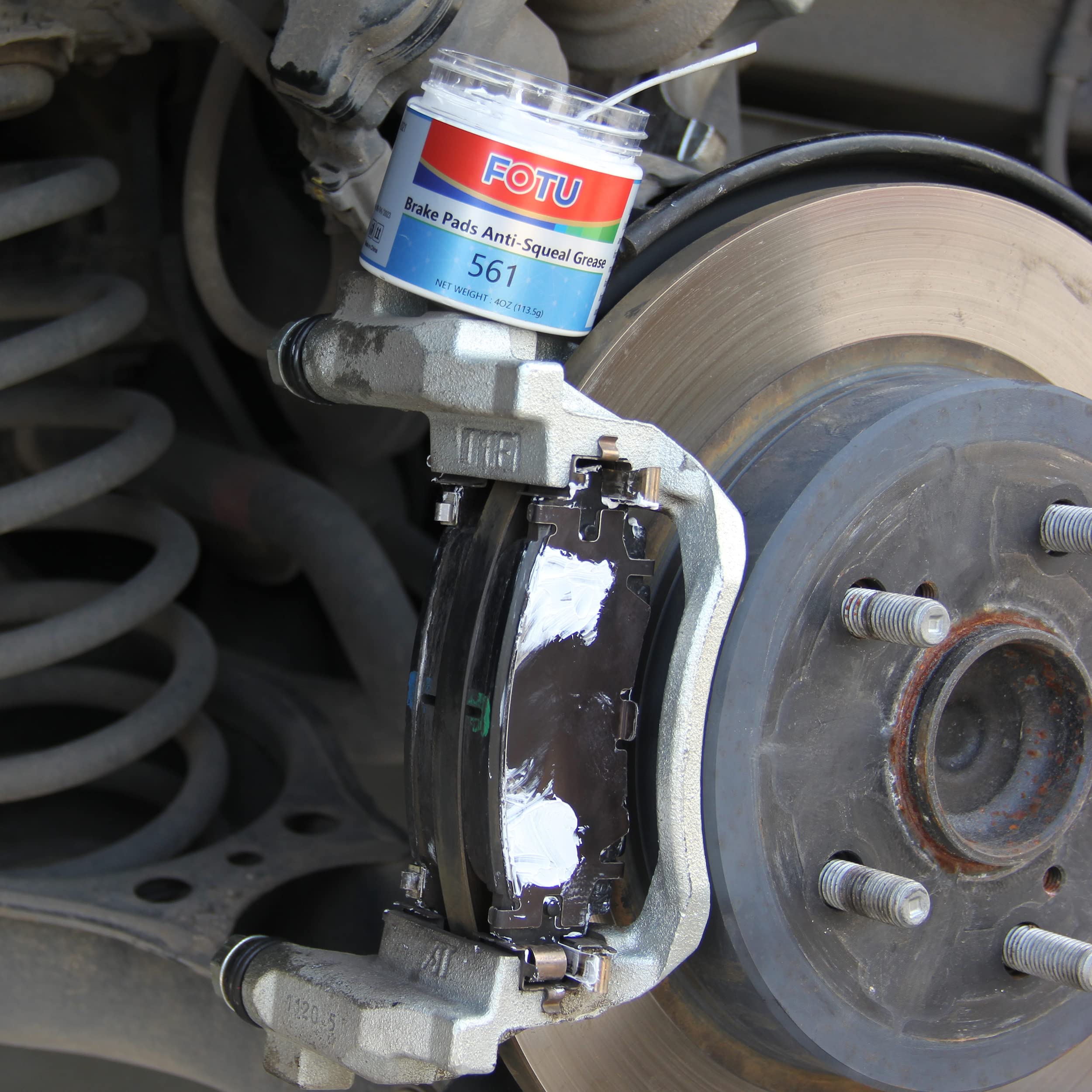 FOTU Brake Pads Grease - High Performance Anti-Squeal Formula, Silicone, 561 Variant for Quiet & Smooth Braking