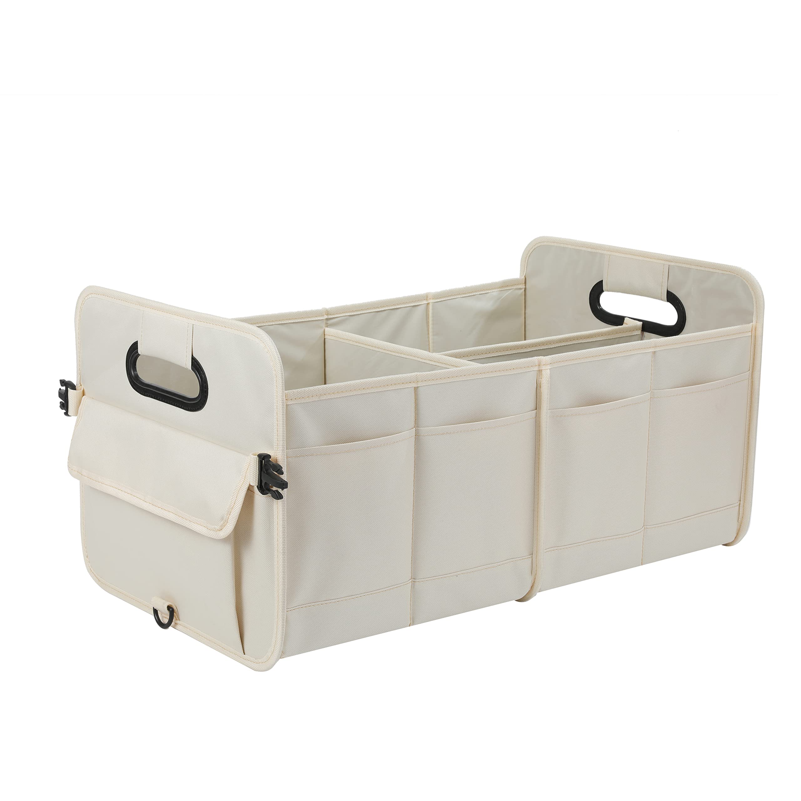 Aokjoy Car Trunk Organizer, Green, Foldable, Non-Slip, Adjustable, Multiple Compartments, 600D Oxford Cloth Material