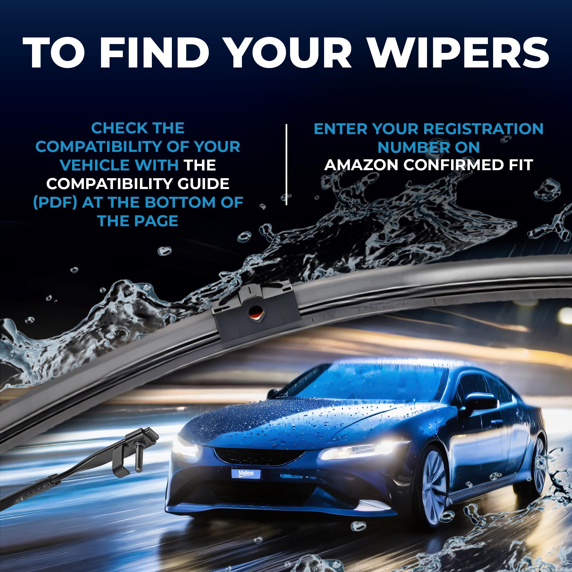 Valeo 574361 (Vm423) Silencio X-Trm Wiper Blade Set - 21''/19'' (Pack Of 2)