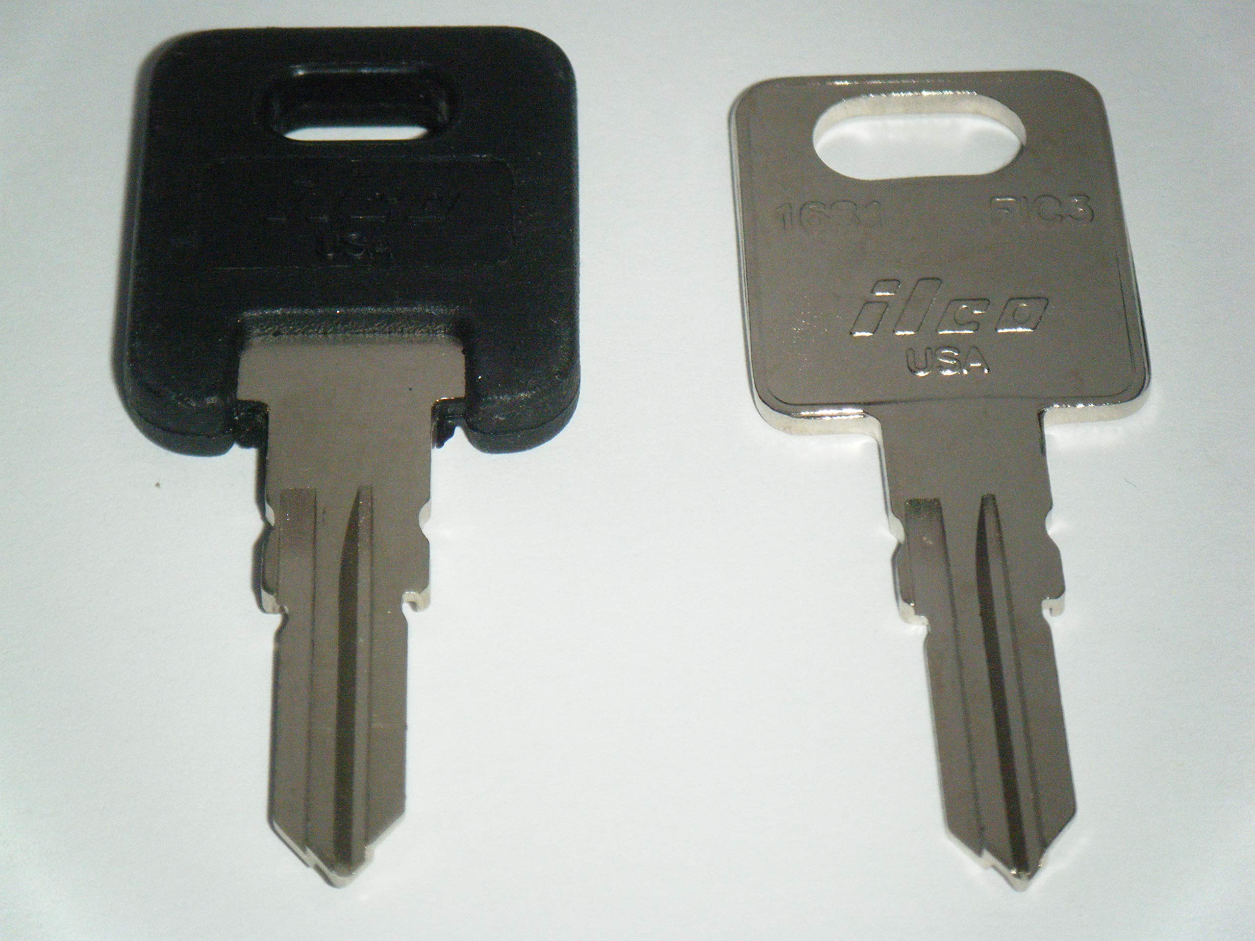 Hf324 Rv Keys Ilco Rv Motorhome Trailer Keys 1 Black Top & 1 Metal Cut To Hf324 Working Keys Travel Trailer Motor Home Toy Haule