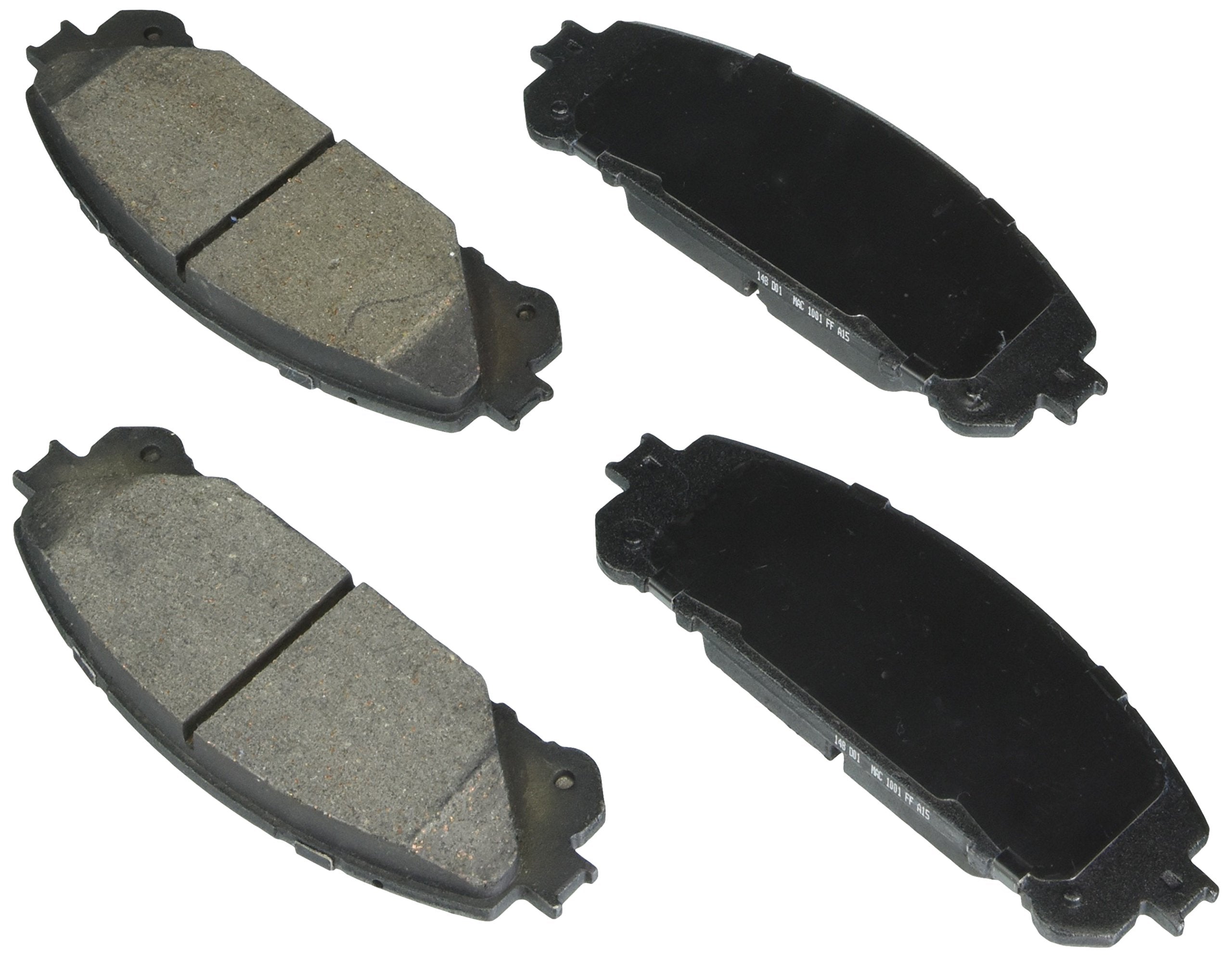 BOSCH BE1324H Blue Ceramic Disc Brake Pad Set With Hardware - Compatible With Select Lexus NX200t, NX300h, RX350, RX450h; Toyota
