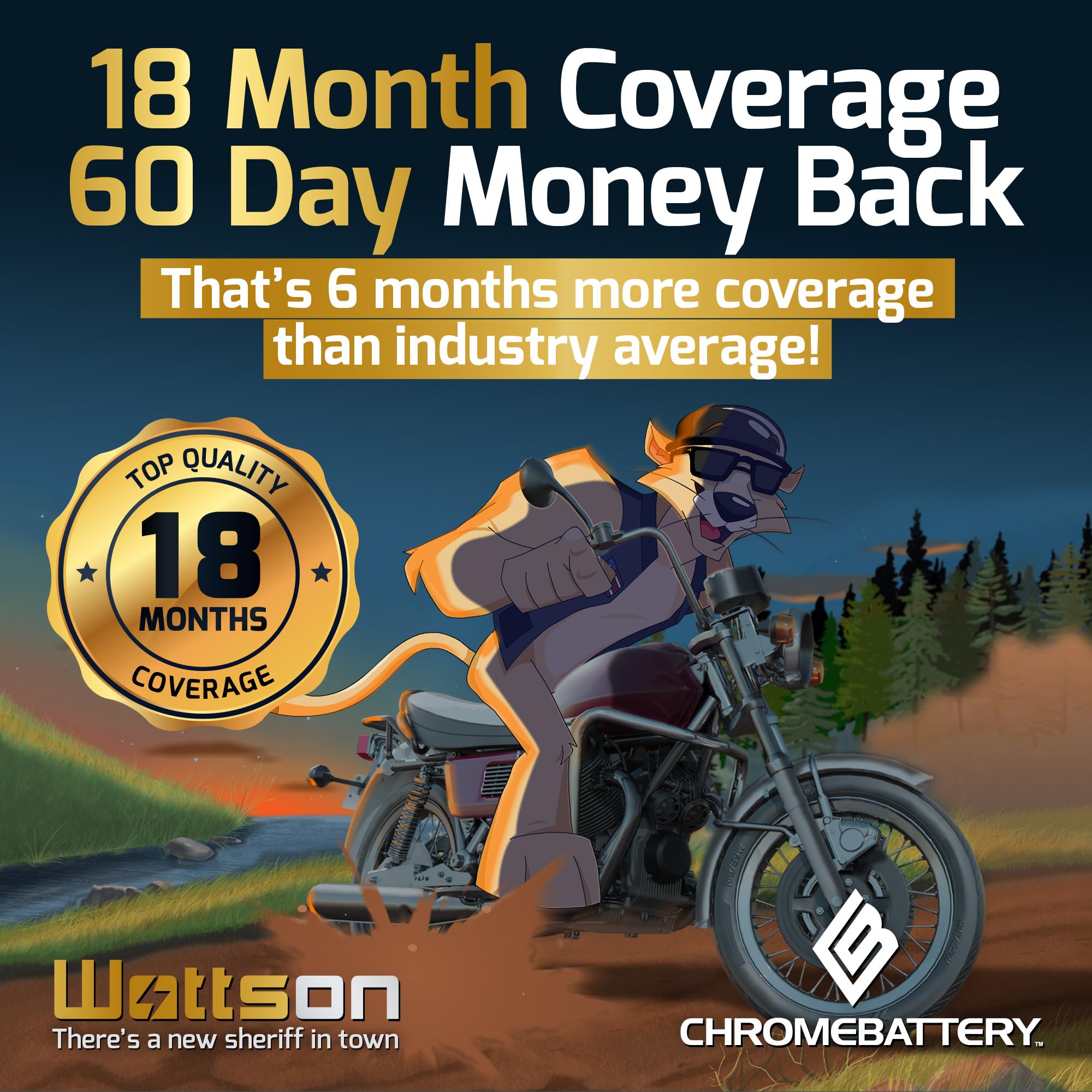 Cb Chromebattery Ytx9B-Bs Maintenance-Free, 115Cca, 12V 9Ah Battery Replacement For Atv, Motorcycle, Jet Skis, Scooter, Utv, And