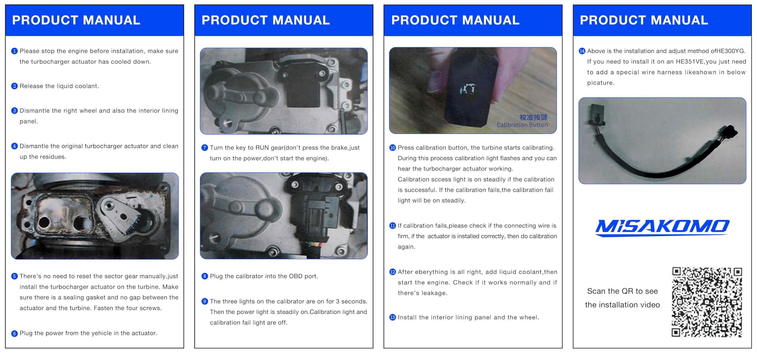 Misakomo Turbocharger Actuator Kit for 13-18 Dodge Ram 2500/3500/4500/5500 6.7L Cummins HE300VG Replacement with Turbine
