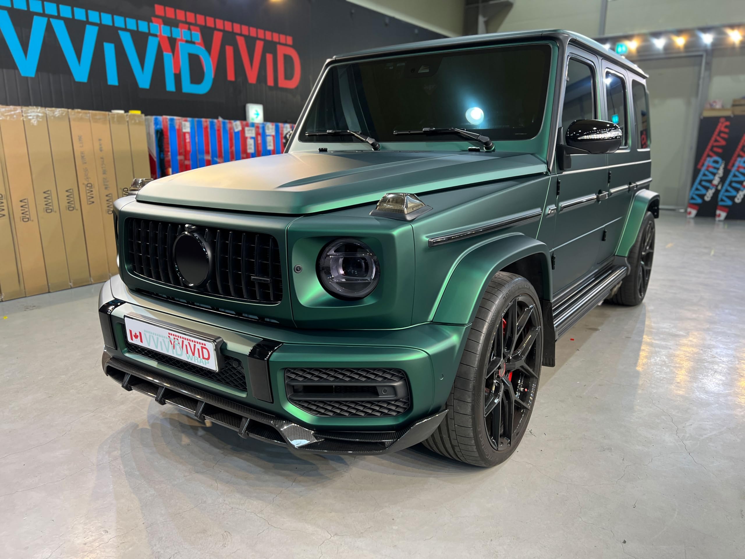 Colorfusion Ppf By Vvivid, Satin Chrome Stealth Green Dry Apply Ppf Vinyl Car Wrap Roll 6Ft X 5Ft