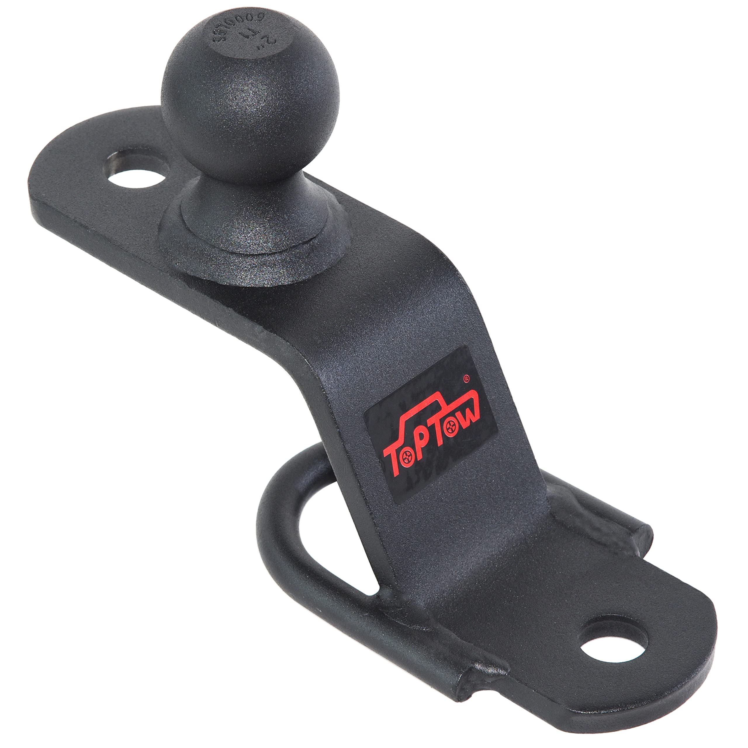 TOPTOW 64008 ATV/UTV 3-Way Hitch Adapter with 2 inch Ball, Bolt-on ATV Hitch Attachments