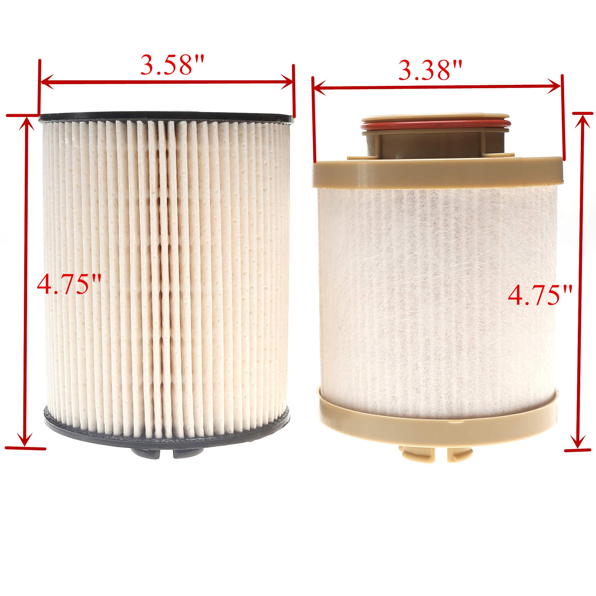 Ifjf Fd4617 Diesel Fuel Filter Replacement For 6.4L V8 Powerstroke F250 F350 F450 F550 Super Duty 2008-2010 Engine Replaces 8C3Z