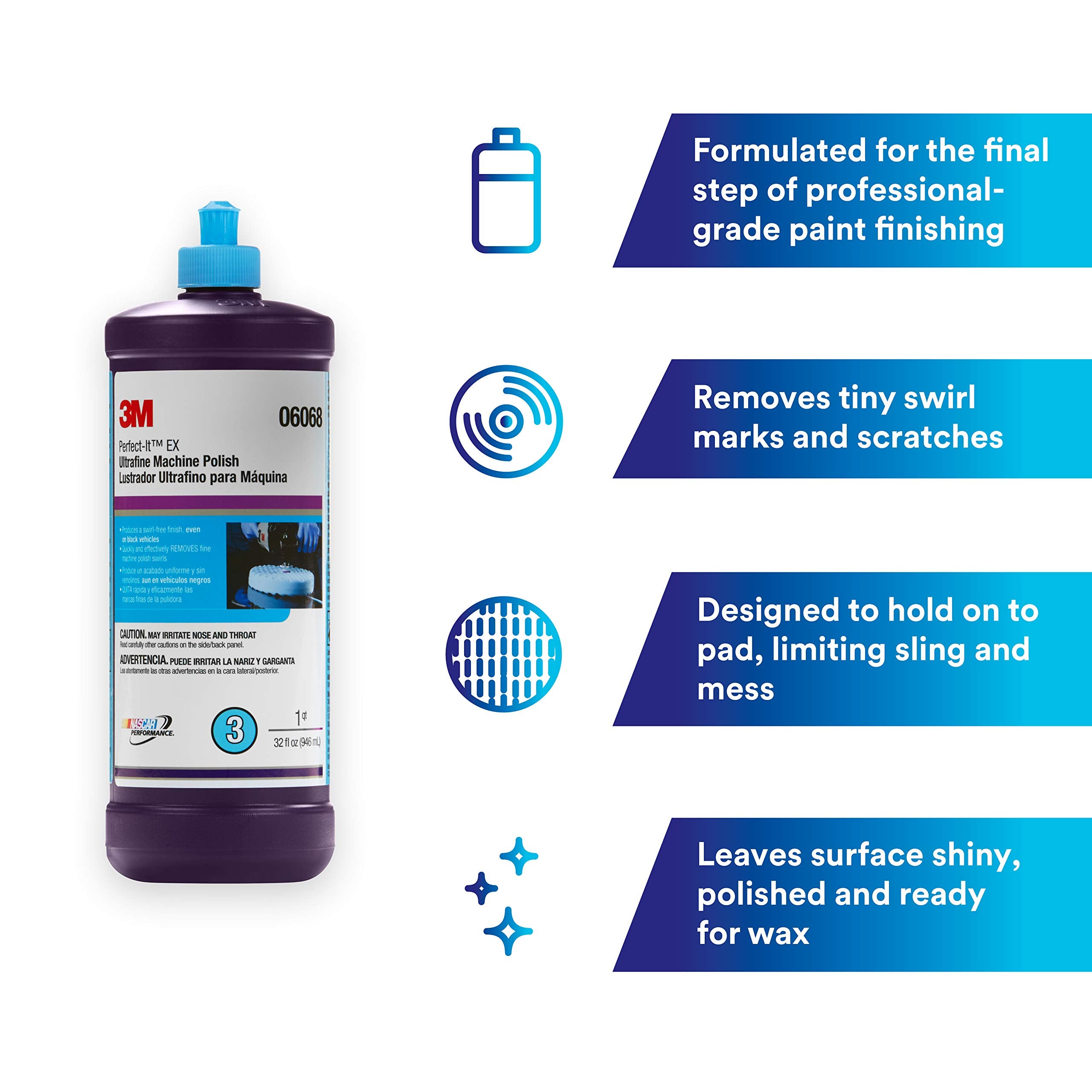 3M(Tm) Perfect-It(Tm) Ultrafine Machine Polish, 06068, 1 Qt 946Ml, 6 Per Case