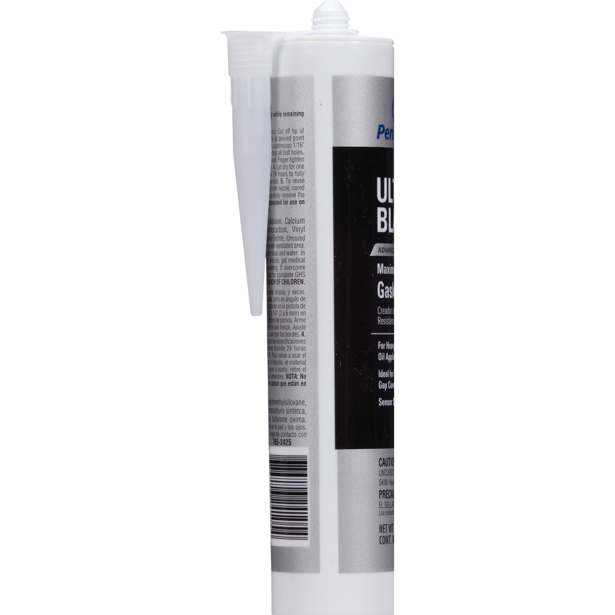 Permatex Ultra Black RTV Silicone Gasket Maker, 13 oz, Pack of 12, Maximum Oil Resistance, Black, Model 24105-12PK