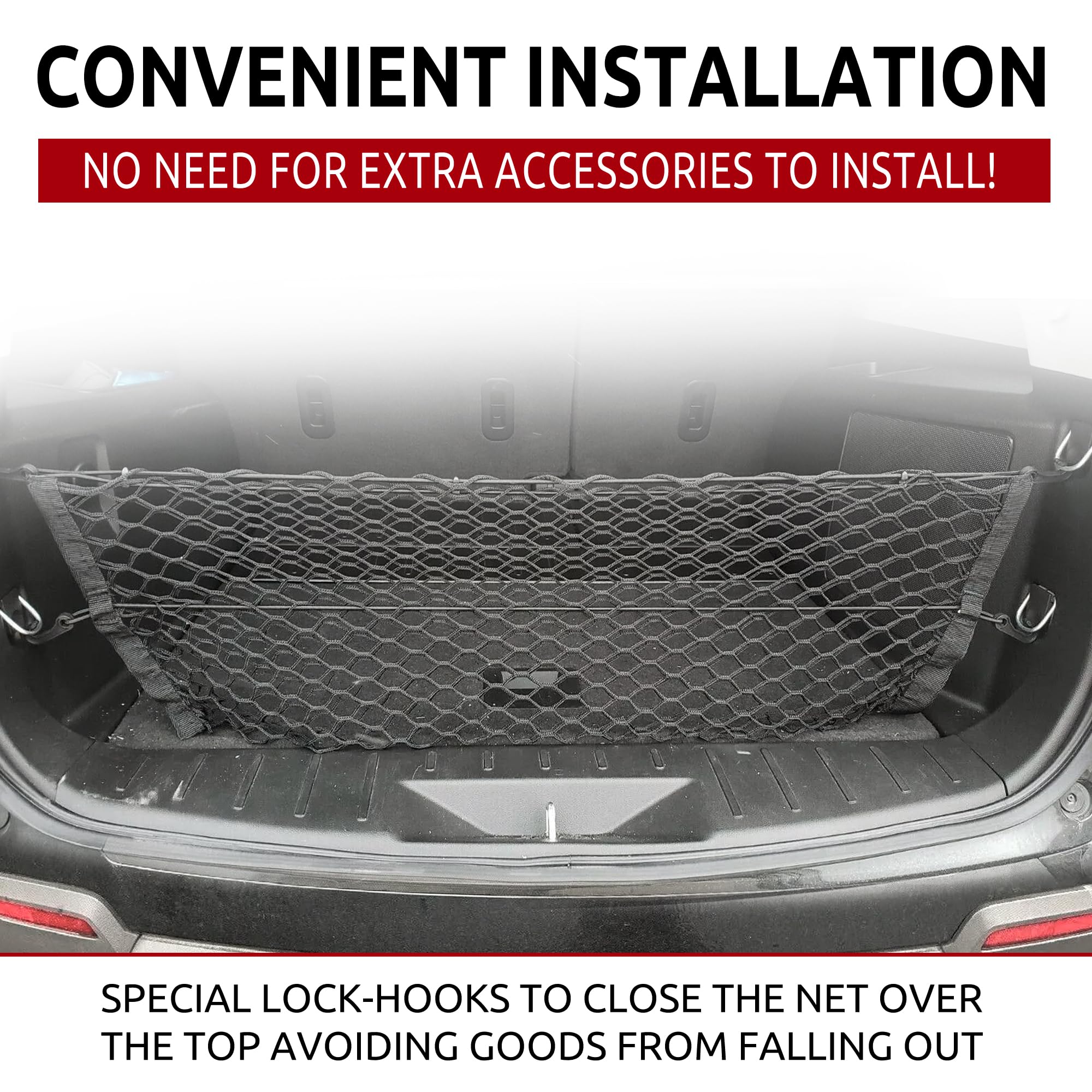 Trunknets Inc Envelope Trunk Cargo Net For Chevrolet Equinox 2010 2011 2012 2013 2014 2015 2016 2017 NEW