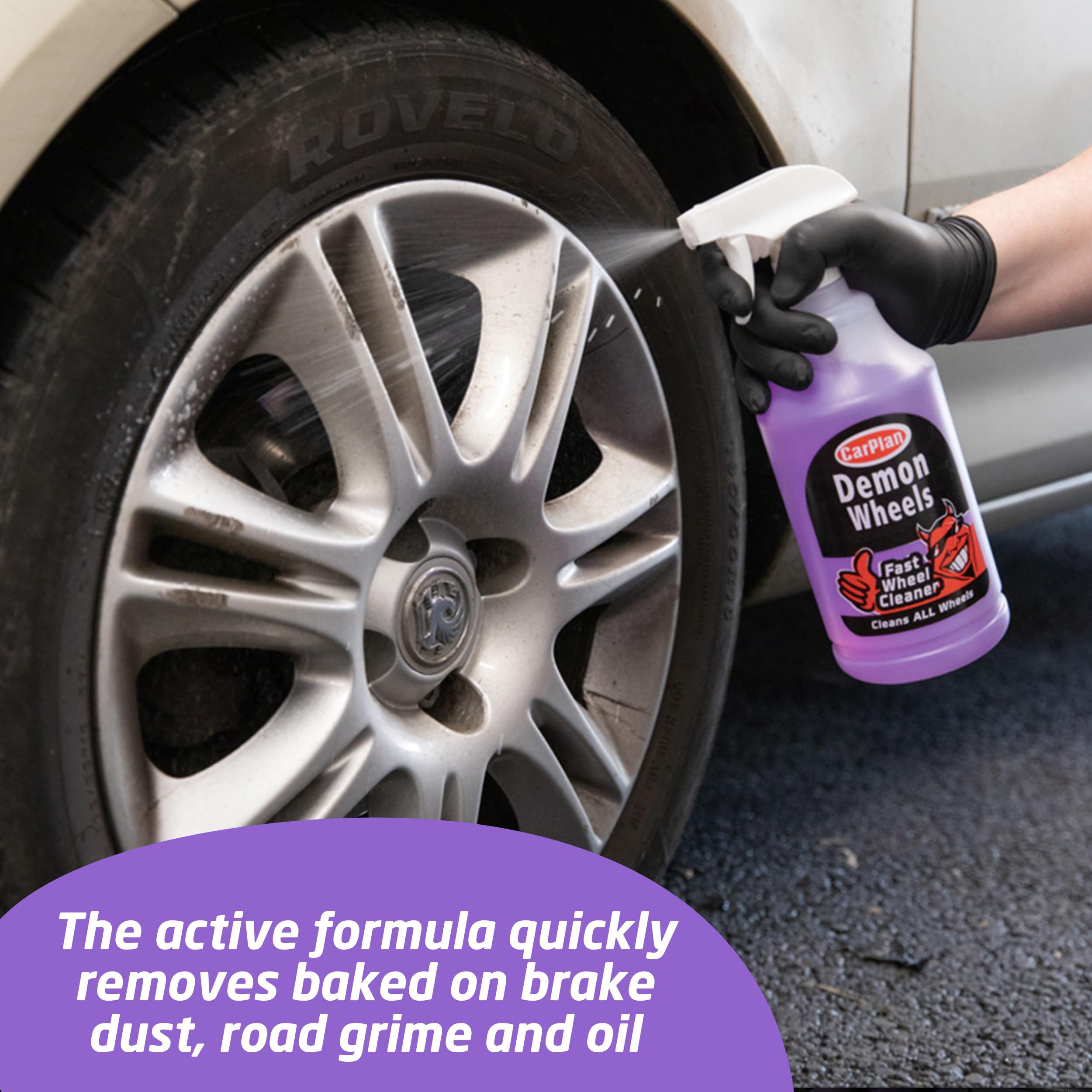Carplan Demon Wheels 34 Fl Oz (1L) - Fast Wheel Cleaner