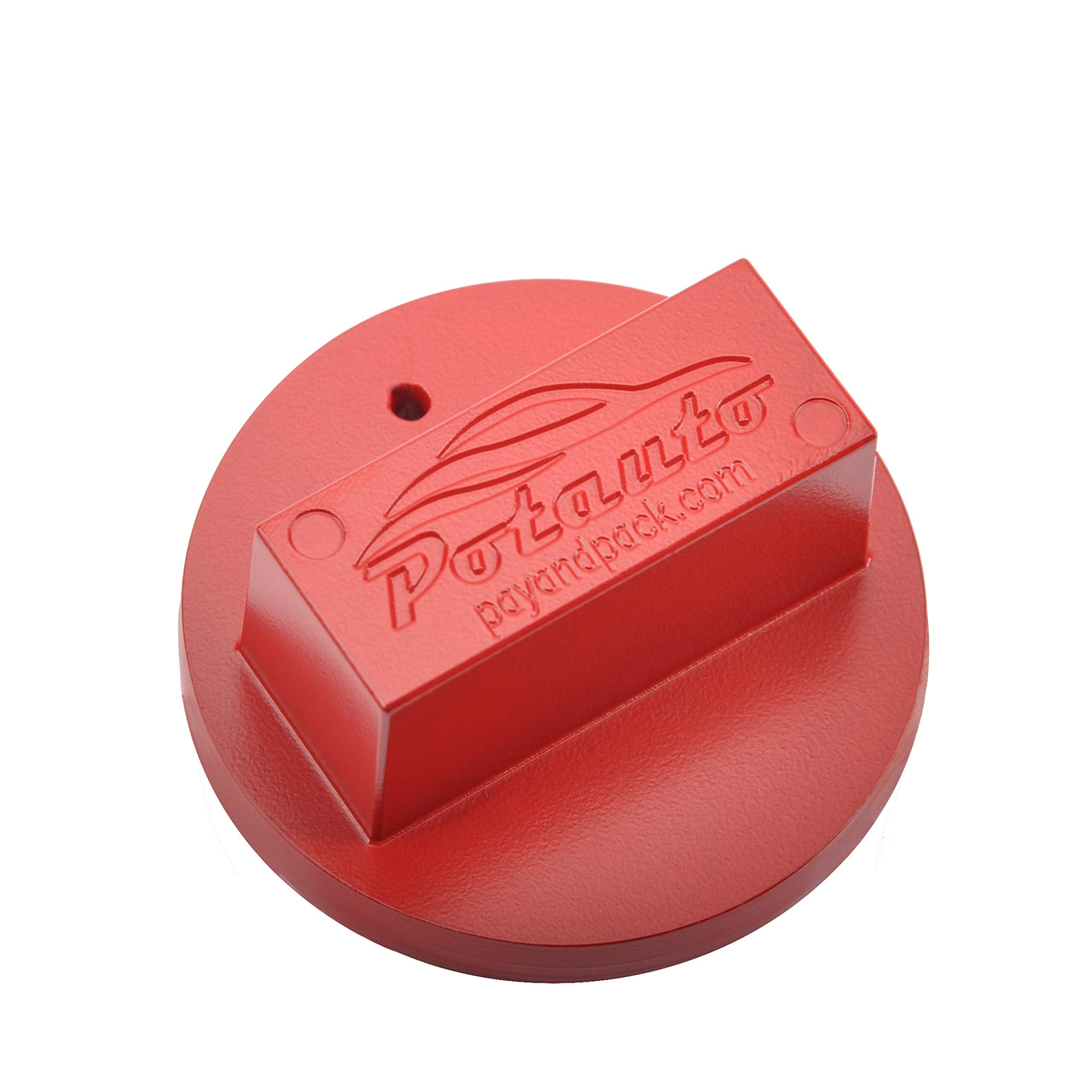 Potauto Universal Aluminum Jack Pad Jacking Puck Adapter Support Compatible with Mercedes Benz Vehicles 2000-Present (Qty 1, Red