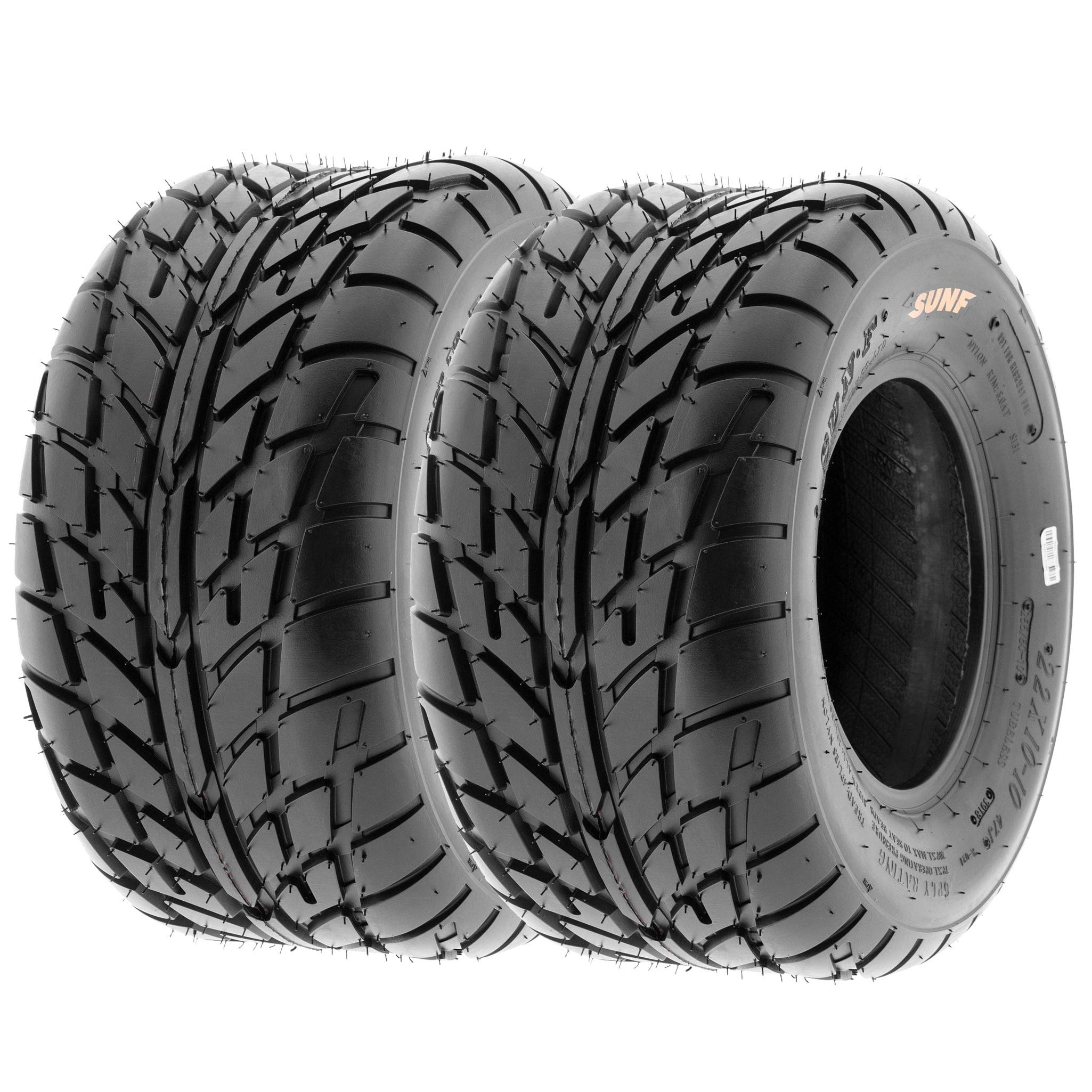 Pair of 2 SunF A021 TT Sport ATV UTV Dirt & Flat Track Tires 225/45-9 (18x9-9), 6 PR, Tubeless