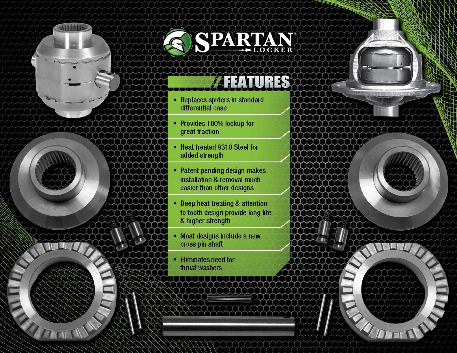Usa Standard Gear Spartan Locker For Toyota 8' Differential With 30 Spline Count, Includes Heavy-Duty Cross Pin Shaft
