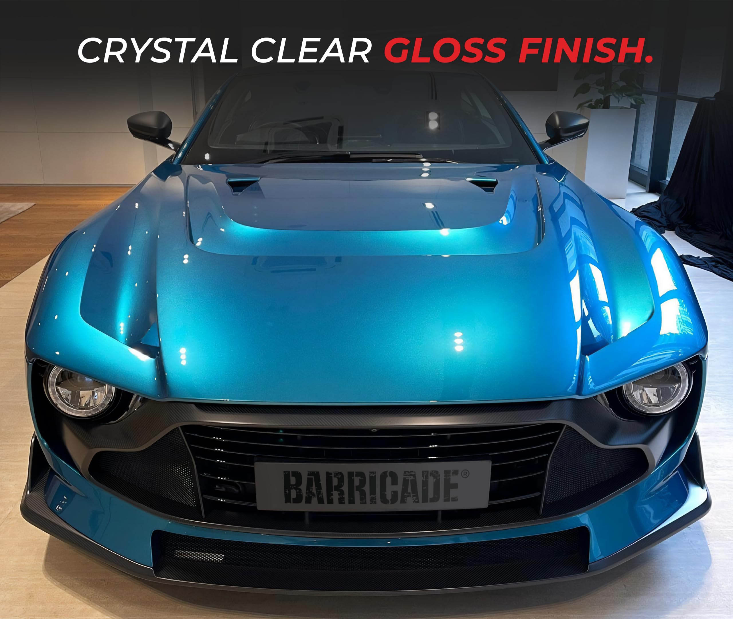 VViViD Barricade Premium 8 Year Clear Gloss Paint Protection Film 4"x96" Thermoplastic Polyurethane