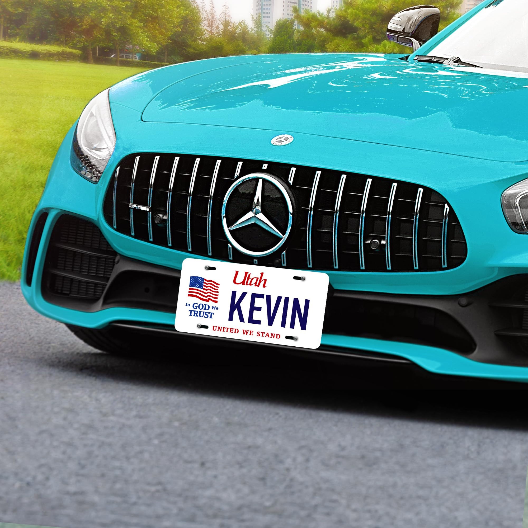 My Sign Center Custom Utah License Plate, 6x12 Inch, Rust-Free Aluminum, Personalized Car Plates