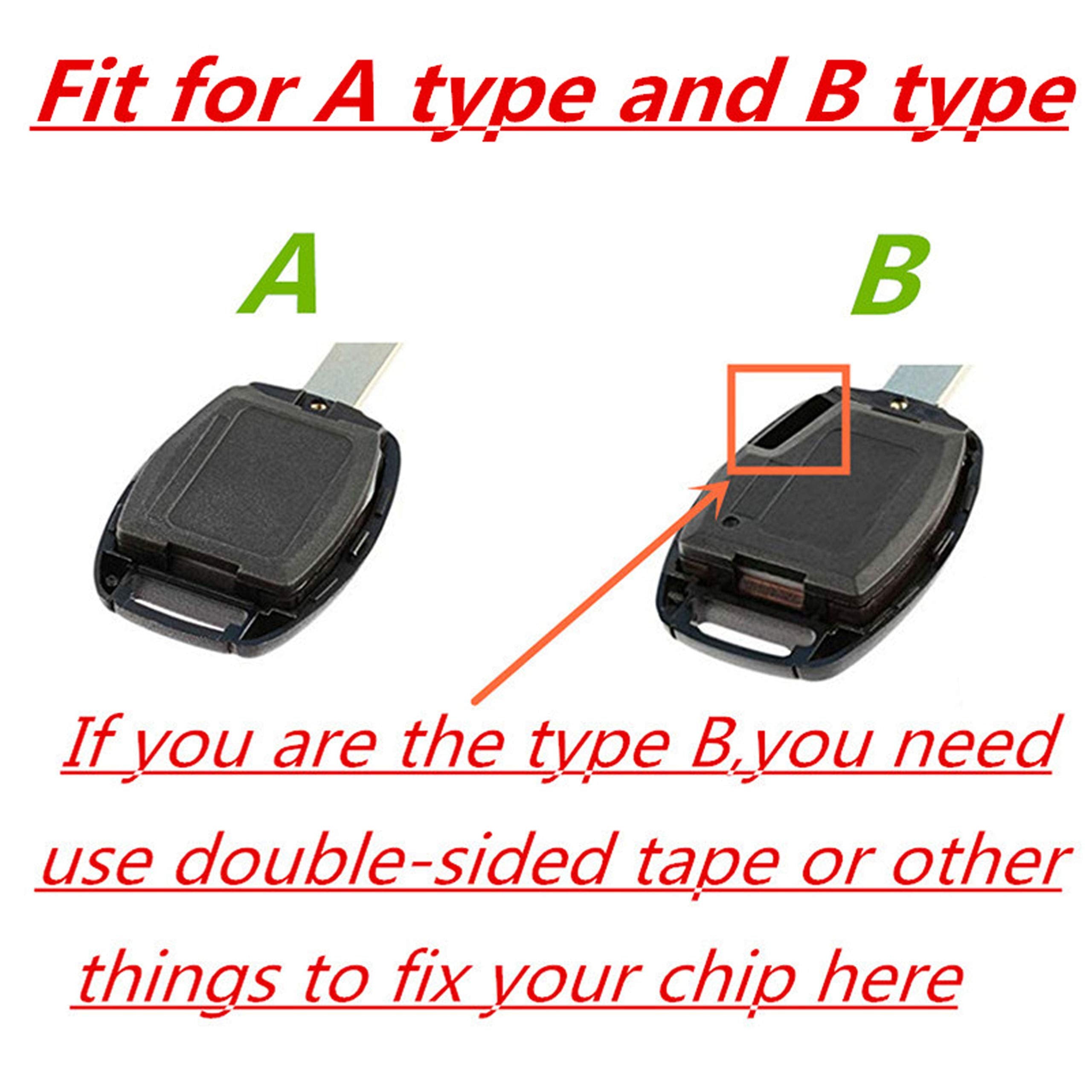 Binowen Replacement For 3 Buttons Keyless Entry Remote Honda Key Fob Shell With Screwdriver Fit Forhonda Accord/Civic/Cr-V/Fit/O