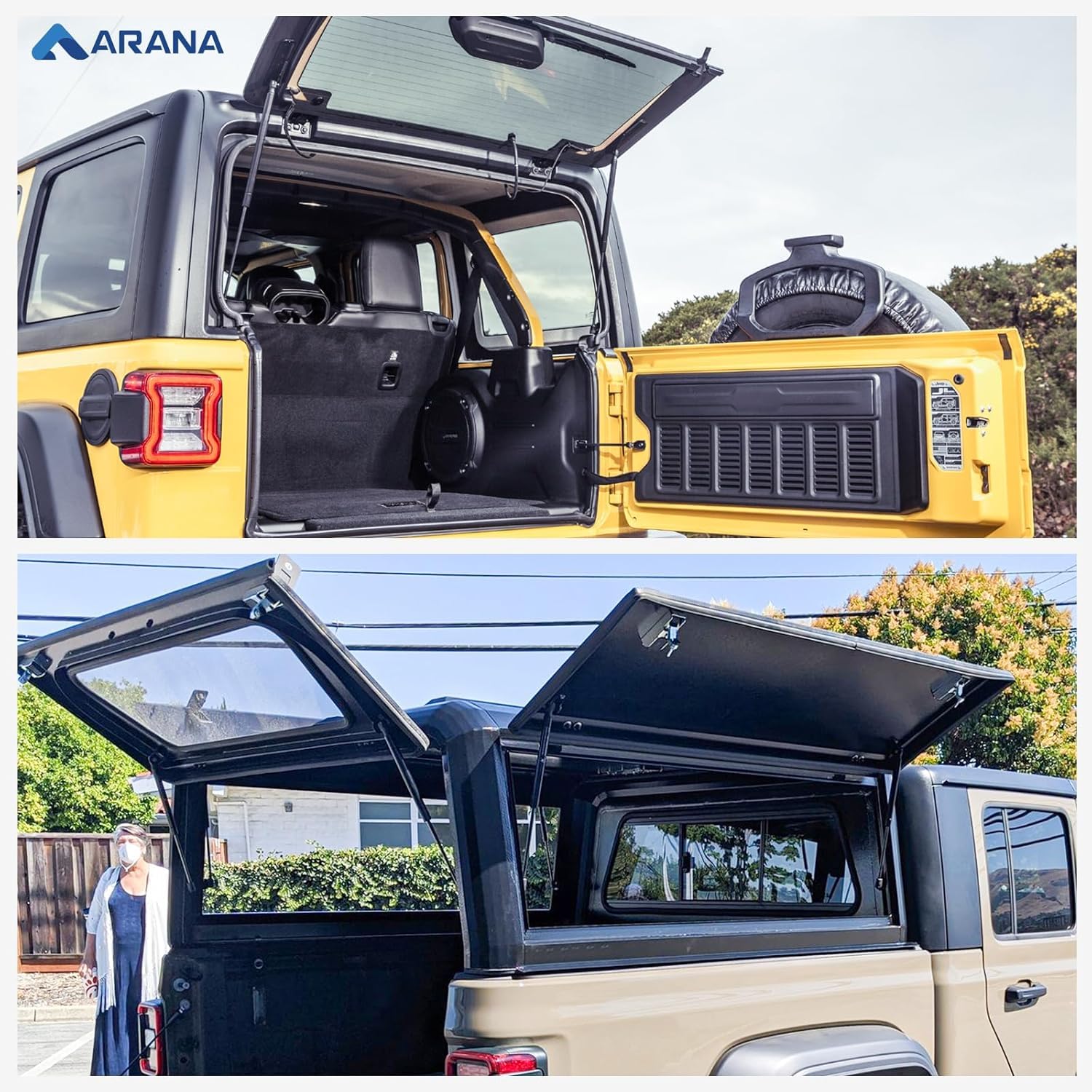 Arana 16 Inch 100 Lb Gas Struts Spring Shocks, Se157P110M10 16 '' Lift Supports For Heavy Lid Toolbox, Truck Tonneau Cover, Rv B