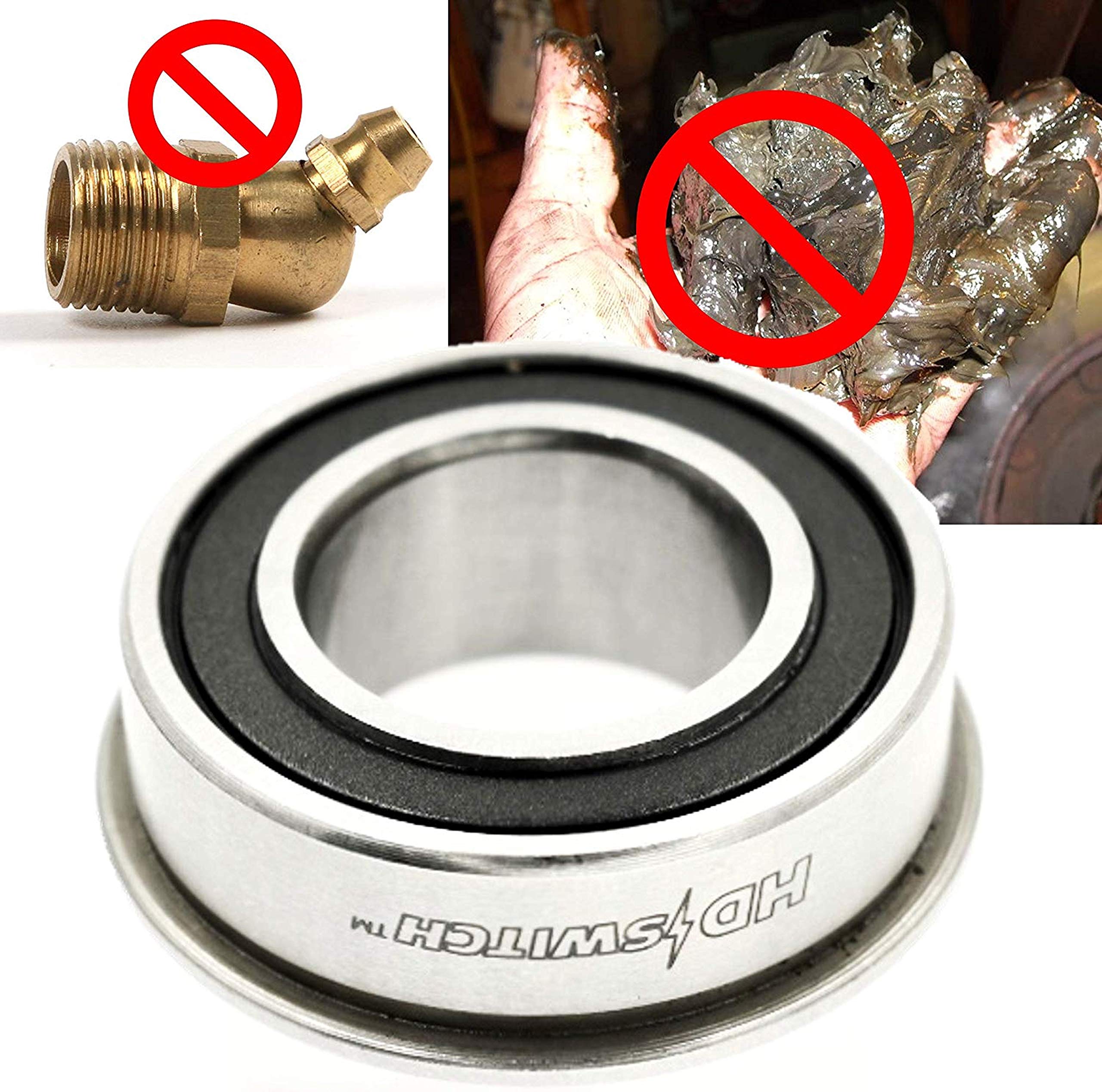 Hd Switch - 4 Pack - 9040H - 9040-H Front Wheel Bushing To Bearing Conversion Kit Replaces Craftsman, Sears, Ayp, Poulan, Husqva