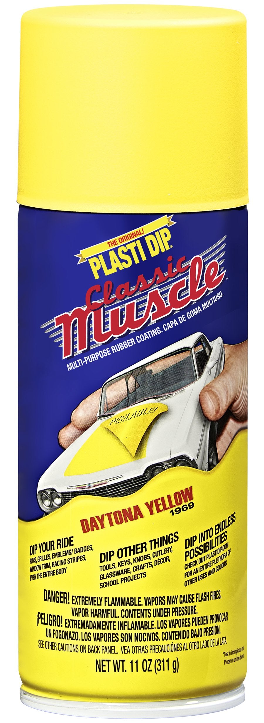 Performix 11305 Daytona Yellow Classic Muscle Car Rubber Coating, 11 Oz
