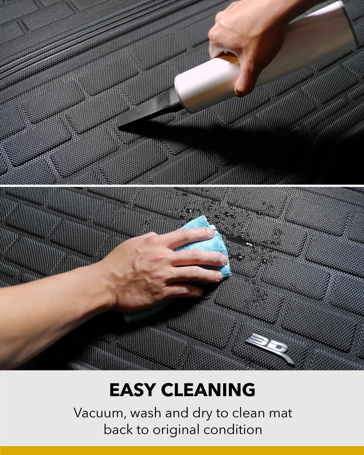 3D Maxpider Buick Encore Gx 2020-2022 Top Position Cross Fold Kagu Black Cargo Liner