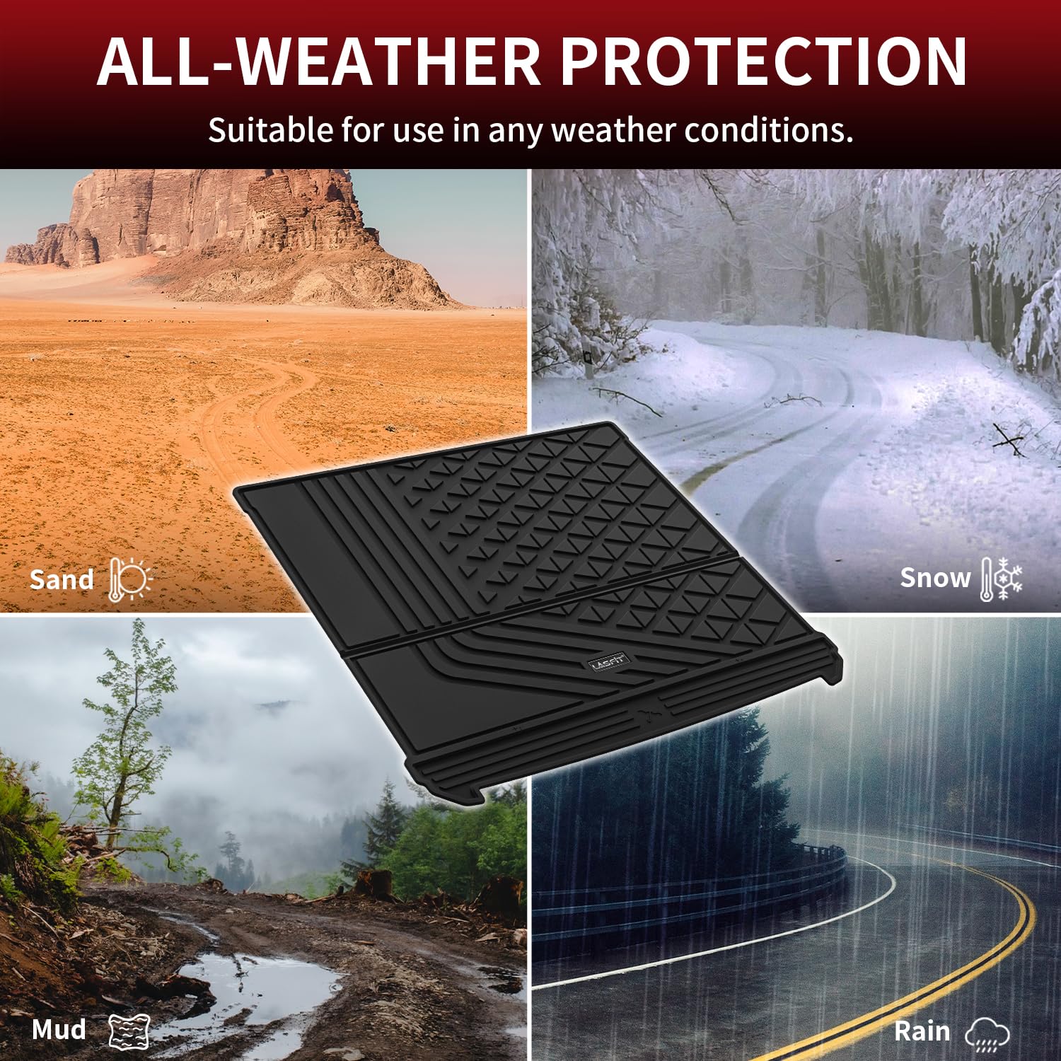 Lasfit Cargo Liner Fit For 2022-2026 Bmw Ix Xdrive50 M60, All Weather Protection Tpe Car Trunk Mat For 2022 2023 2024 2025 2026