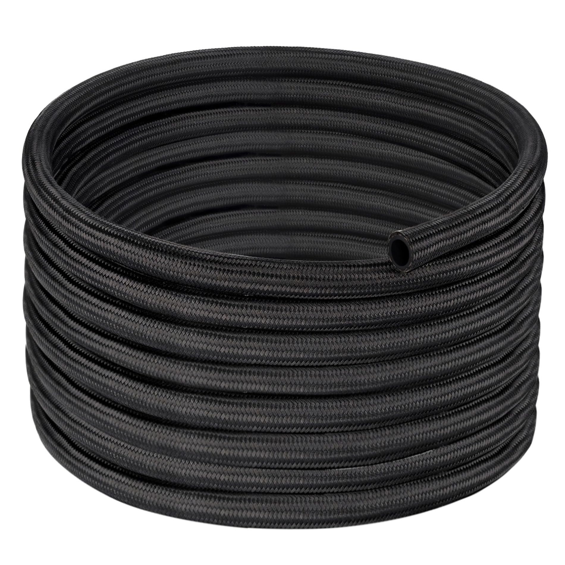 Evil Energy 10An Fuel Line, An10 Braided Fuel Hose Nylon Cpe 10Ft Black