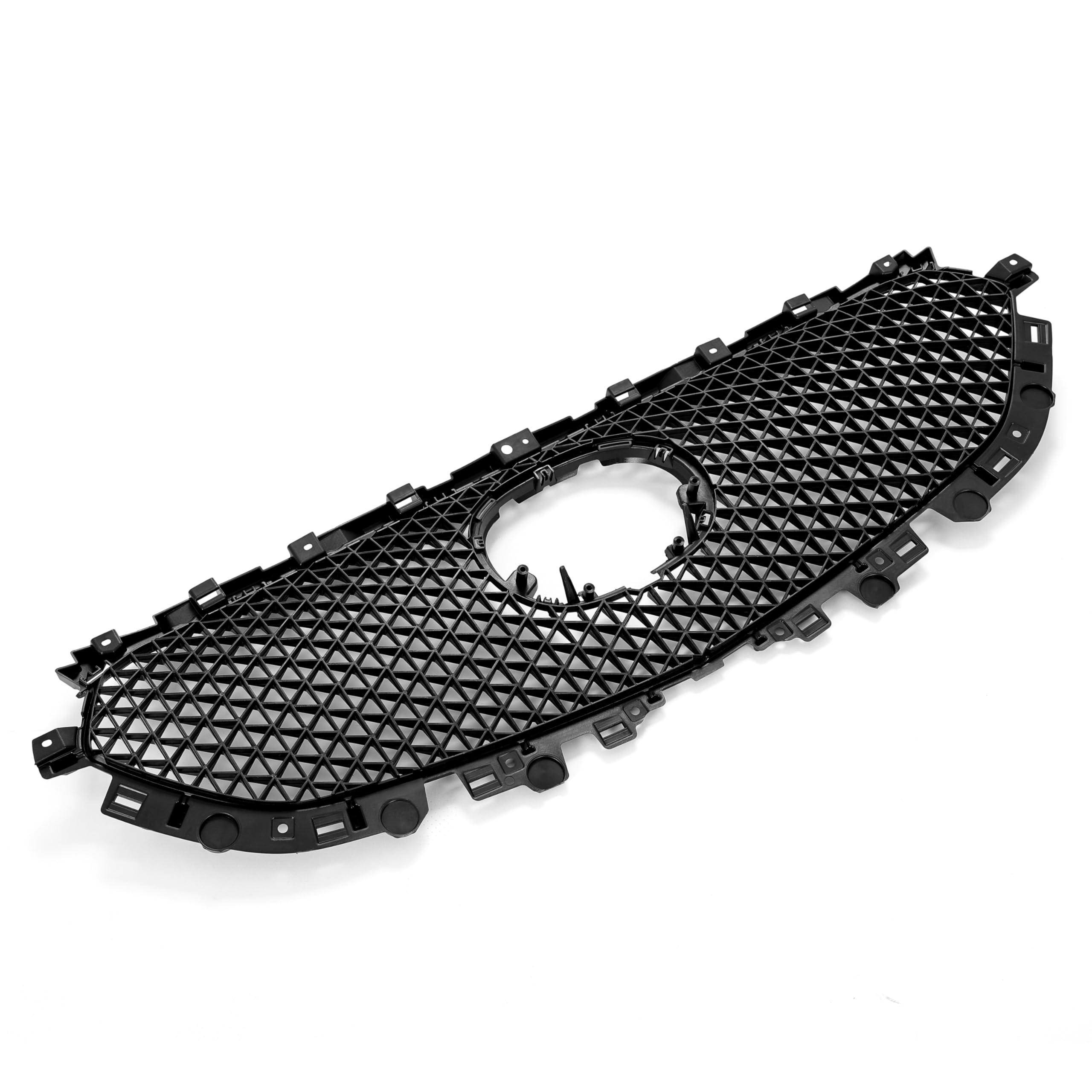 HECASA Front Grille Mesh for 2017-2021 Mazda CX-5, Black PP Plastic Replacement, Model CB-2201