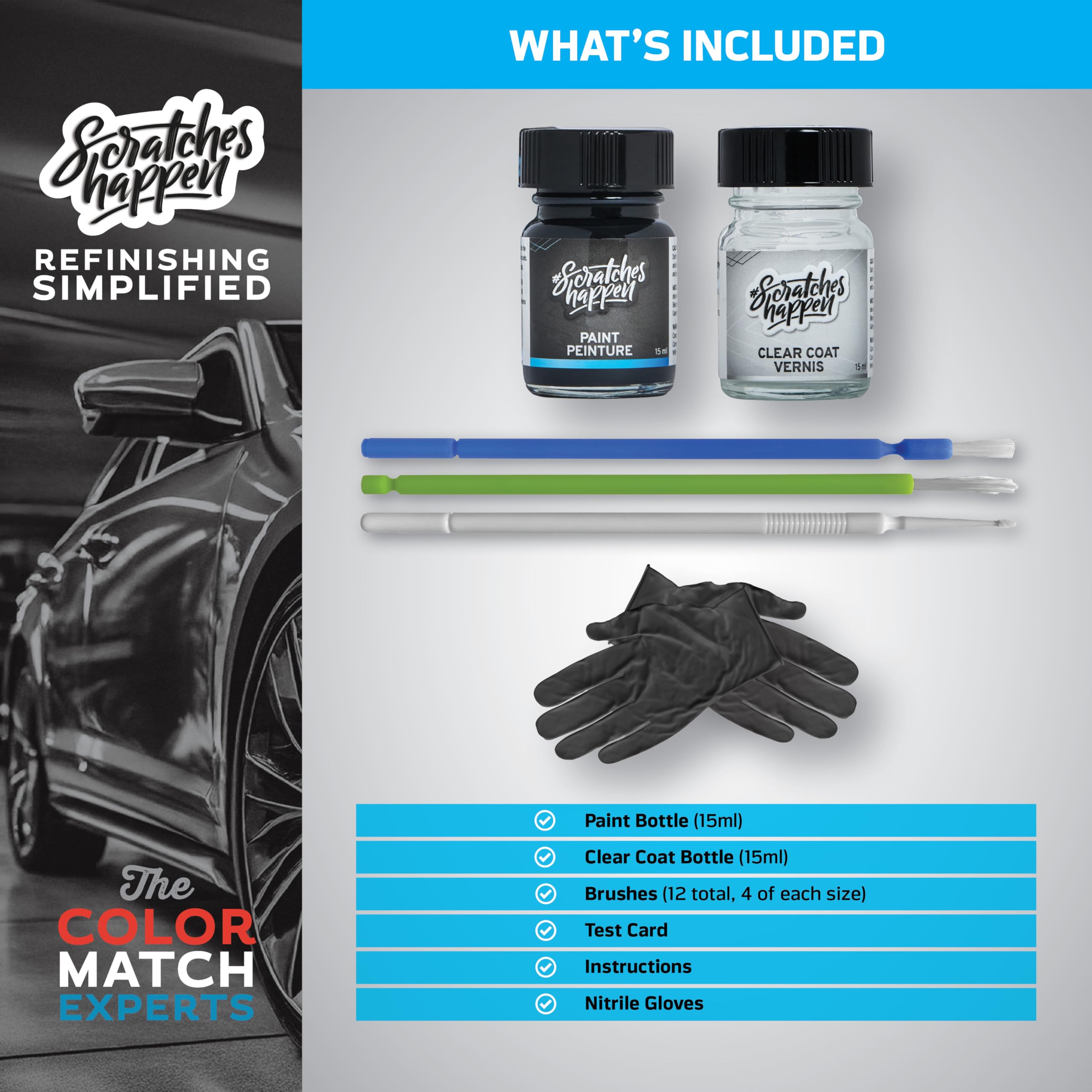 Scratcheshappen Exact-Match Touch Up Paint Kit - Pulse Orange (Ly2H/M9) For Audi - Essential (Paint + Clear Coat)