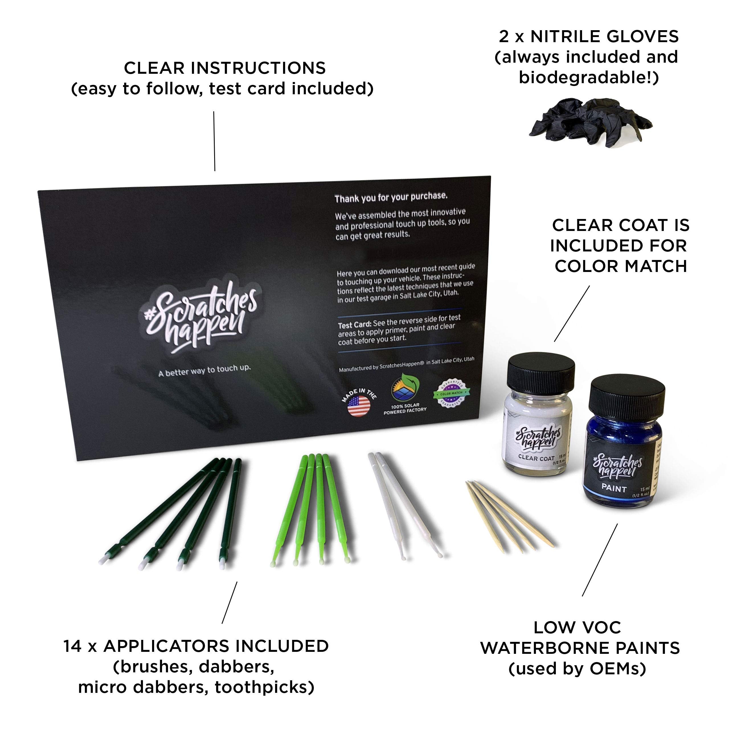 Scratcheshappen Exact-Match Touch Up Paint Kit Compatible With Audi Brilliant Red (Ly3J/C8) - Bottle, Essential