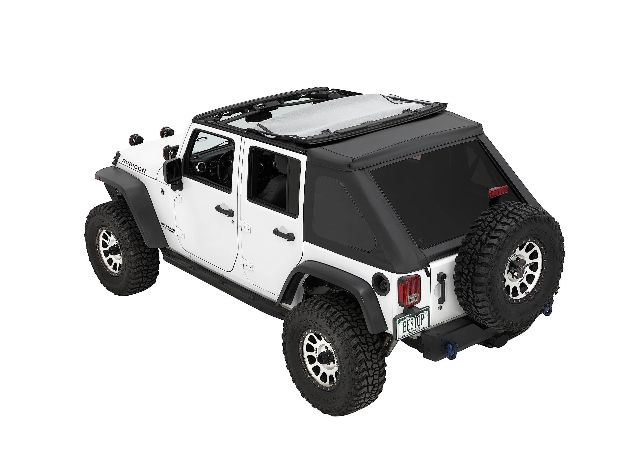 Bestop The Ascent 5682535 for 2007-2018 Wrangler JK 4-Door, Black Diamond Acrylic Cover