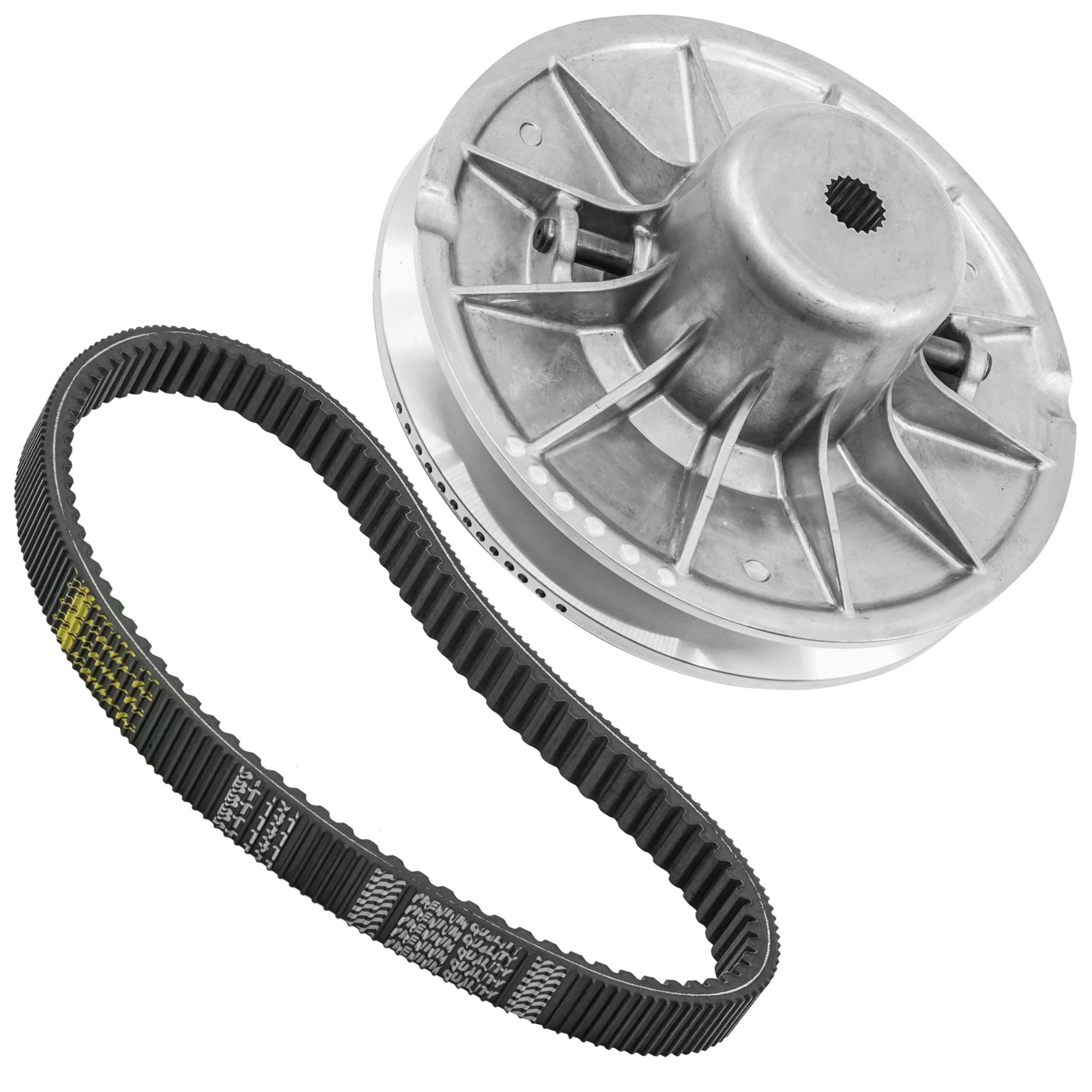 Caltric Secondary Clutch & Belt Compatible with Polaris 1323119 1323431 1323432