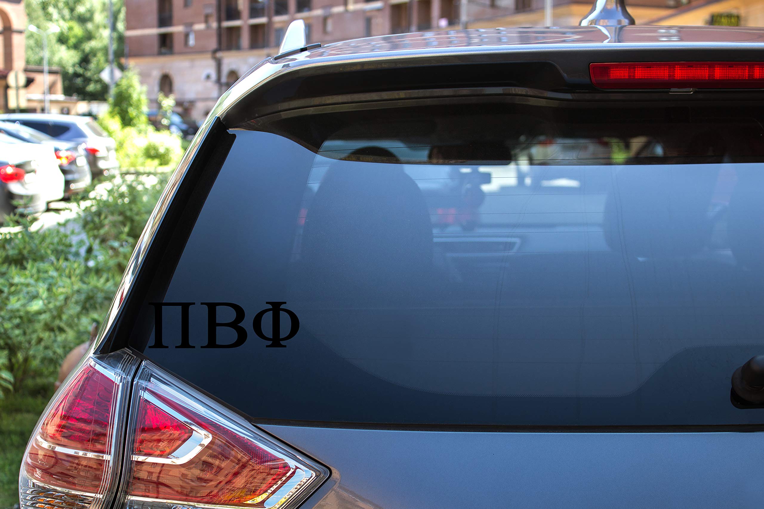 Pro-Graphx Pi Beta Phi Greek Sorority Vinyl Sticker Decal, 2.5" Tall, Black