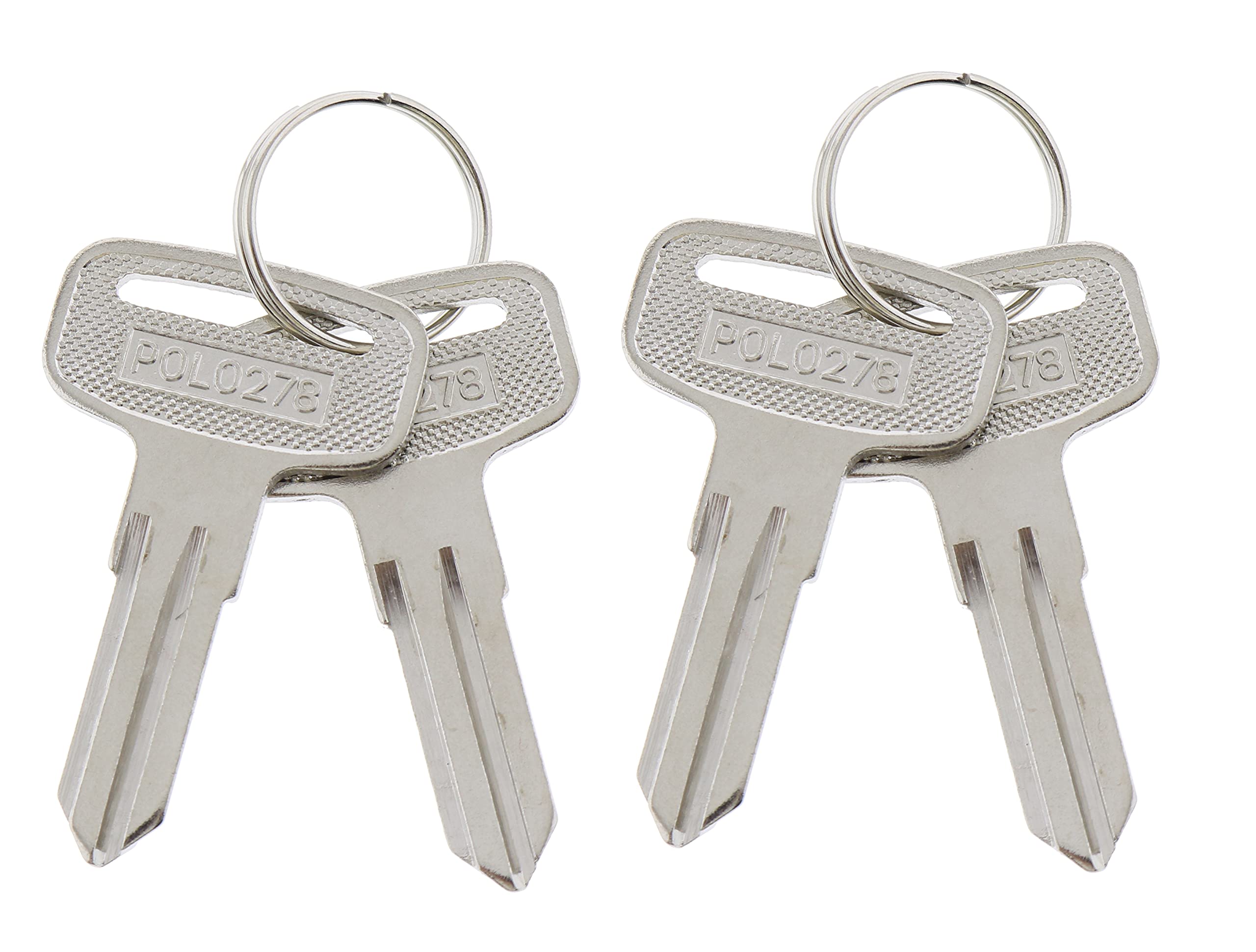JEENDA 4PCS ATV Blank Key 4010278 Compatible with Polaris 20/21/67/68 Series Magnum 325/330/500 Outlaw 450/500/525 Scrambler 400