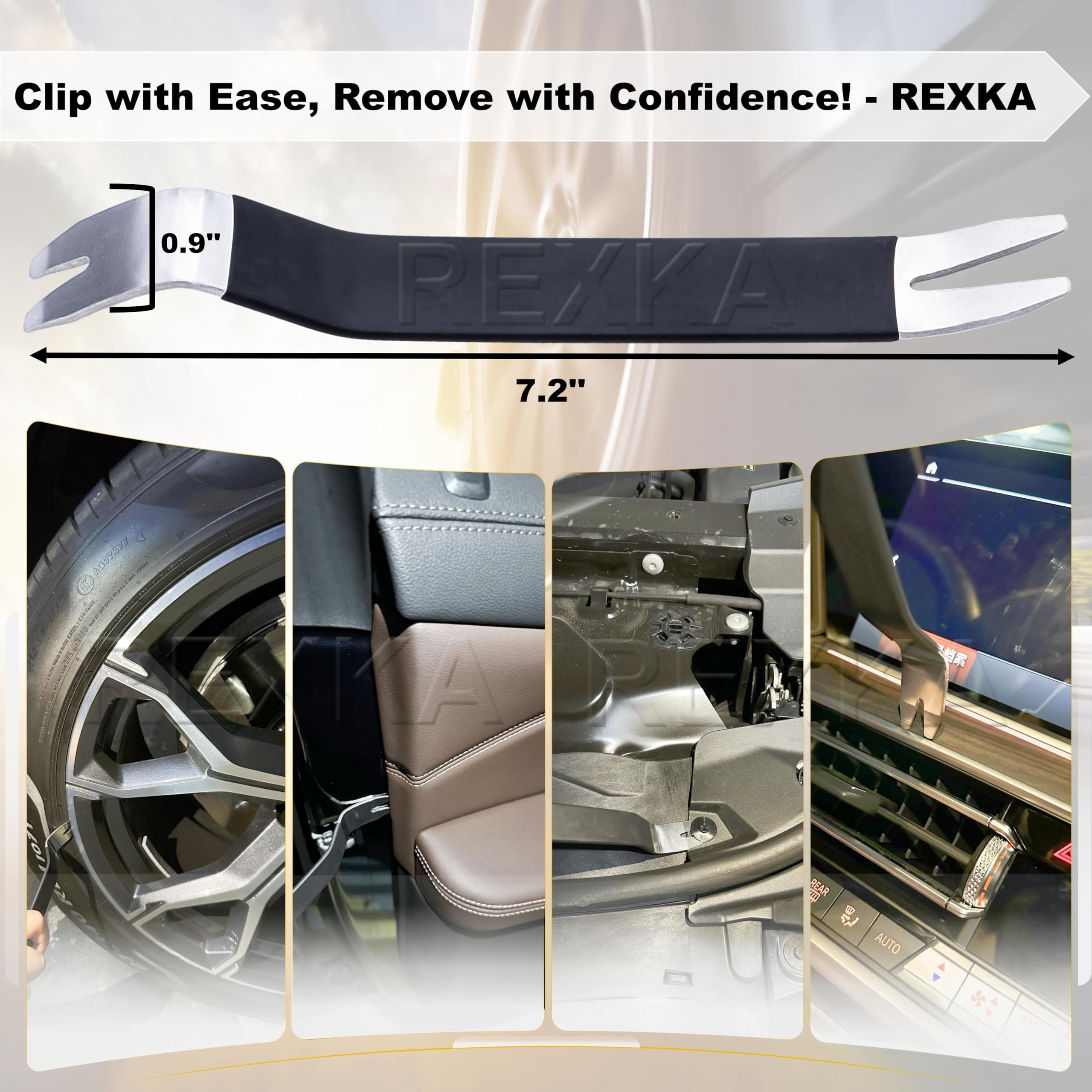Rexka 51Pcs Door Panel Clips Retainers 15545202 Compatible With Gm Chevrolet Gmc Trucks Chevy Pickup Suv - Multipurpose Auto Tri