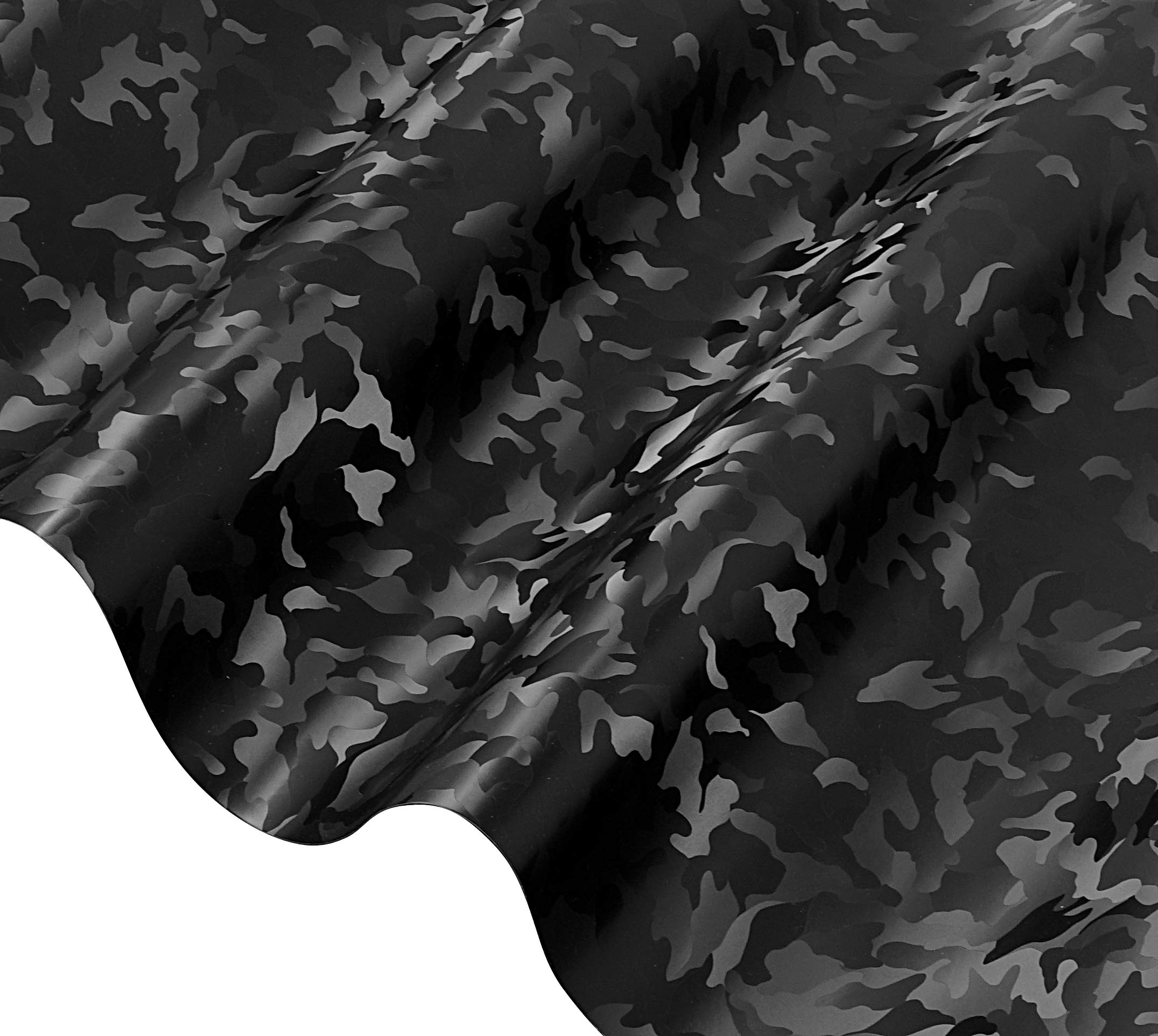 VViViD Stealth Camouflage Vinyl Wrap Roll, 10ft x 5ft, Black, Durable Material