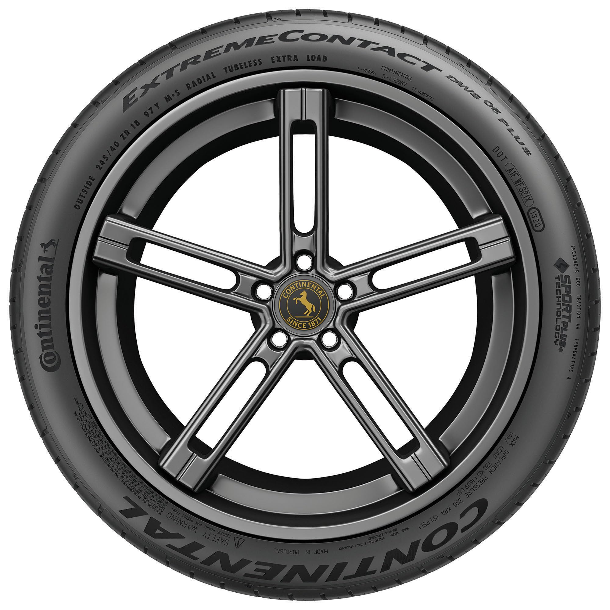 Continental Extremecontact Dws06 Plus Uhp All Season 295/40Zr21 111Y Xl Passenger Tire