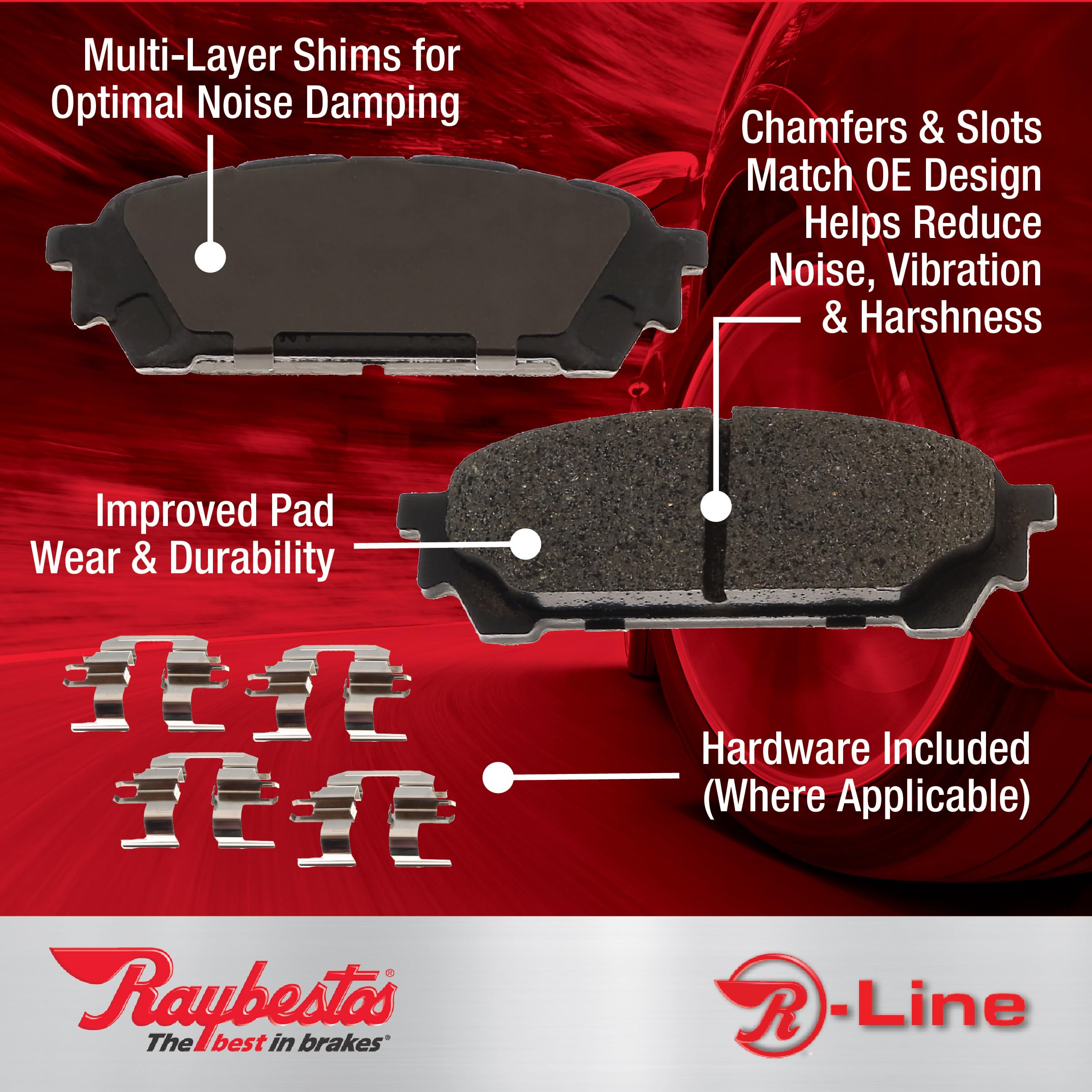 Raybestos Mgd273Ch Reliant Brake Pad Set