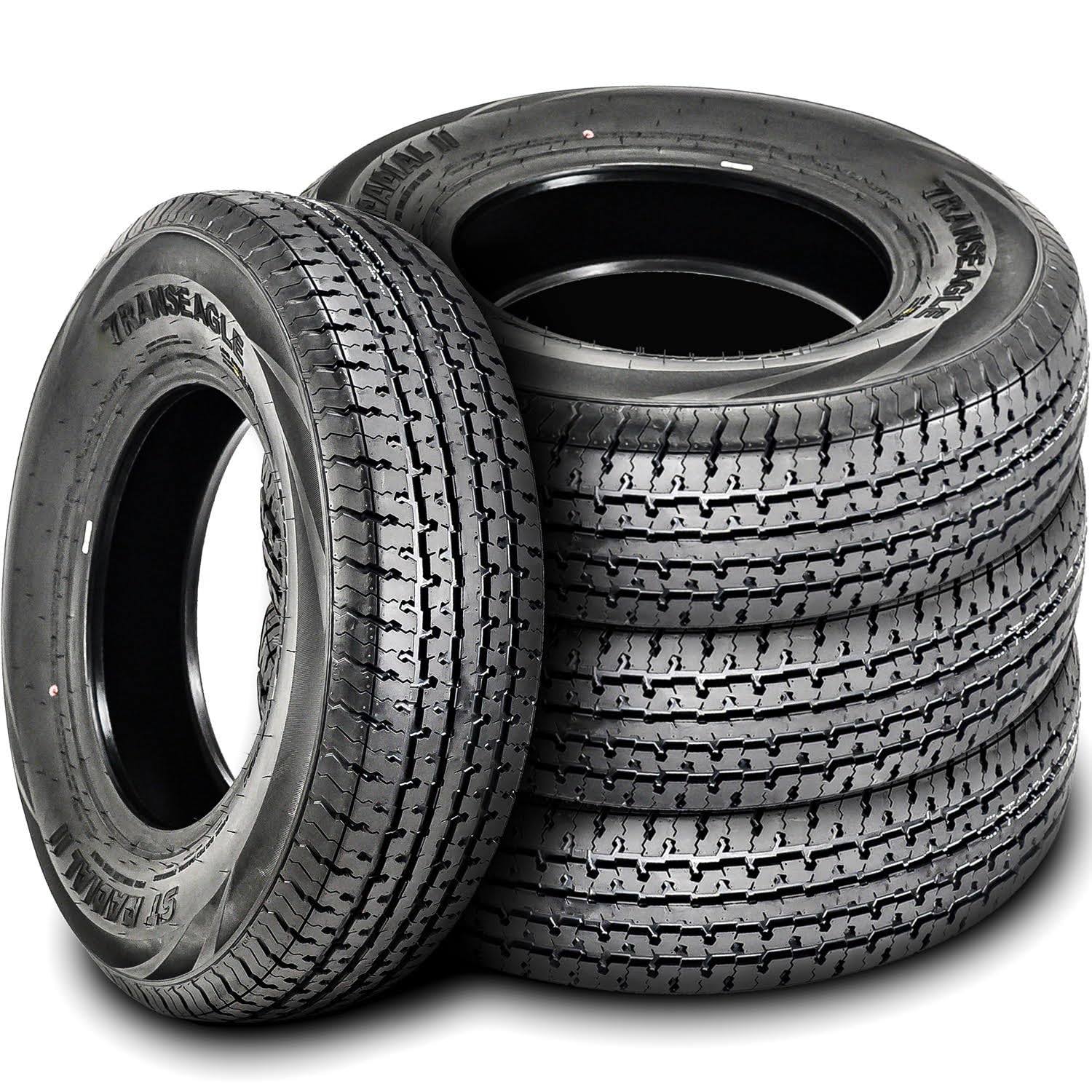 Set Of 4 (Four) Transeagle St Radial Ii Premium Trailer Radial Tires-St225/75R15 225/75/15 225/75-15 117/112L Load Range E Lre 1