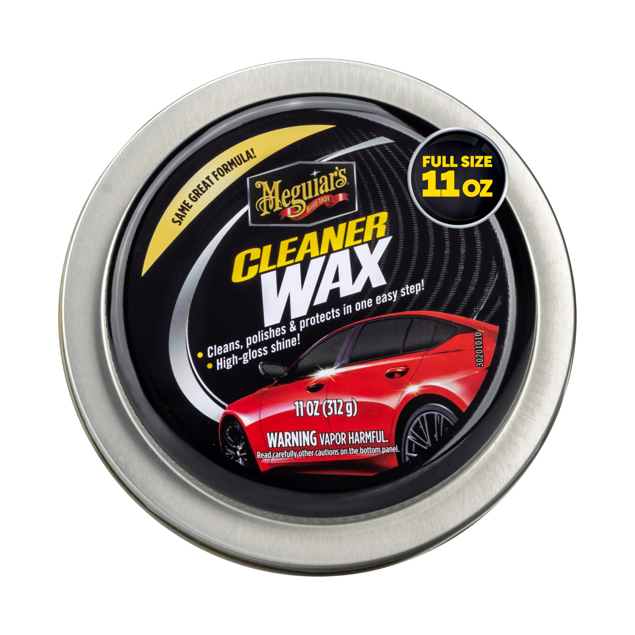 Meguiars Cleaner Wax, EasytoUse Paste Wax that Removes Light Defects, Protects Single Stage Paint/Clear Coat, and Leaves a G