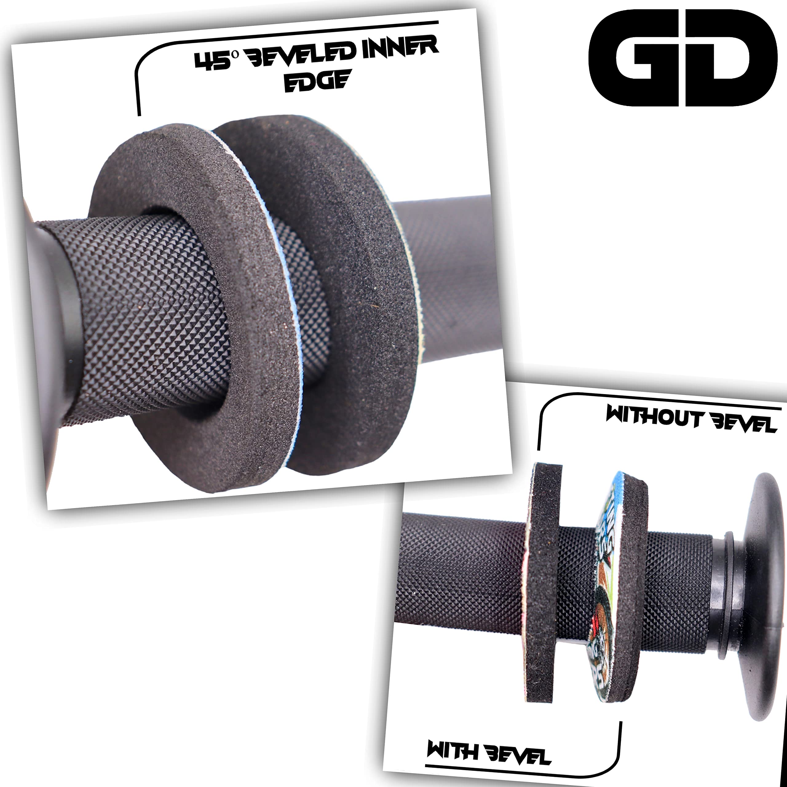 Gripdonuts.Com Premium Dirt Bike Motorcycle Bmx Grip Donuts Ricky Bobby