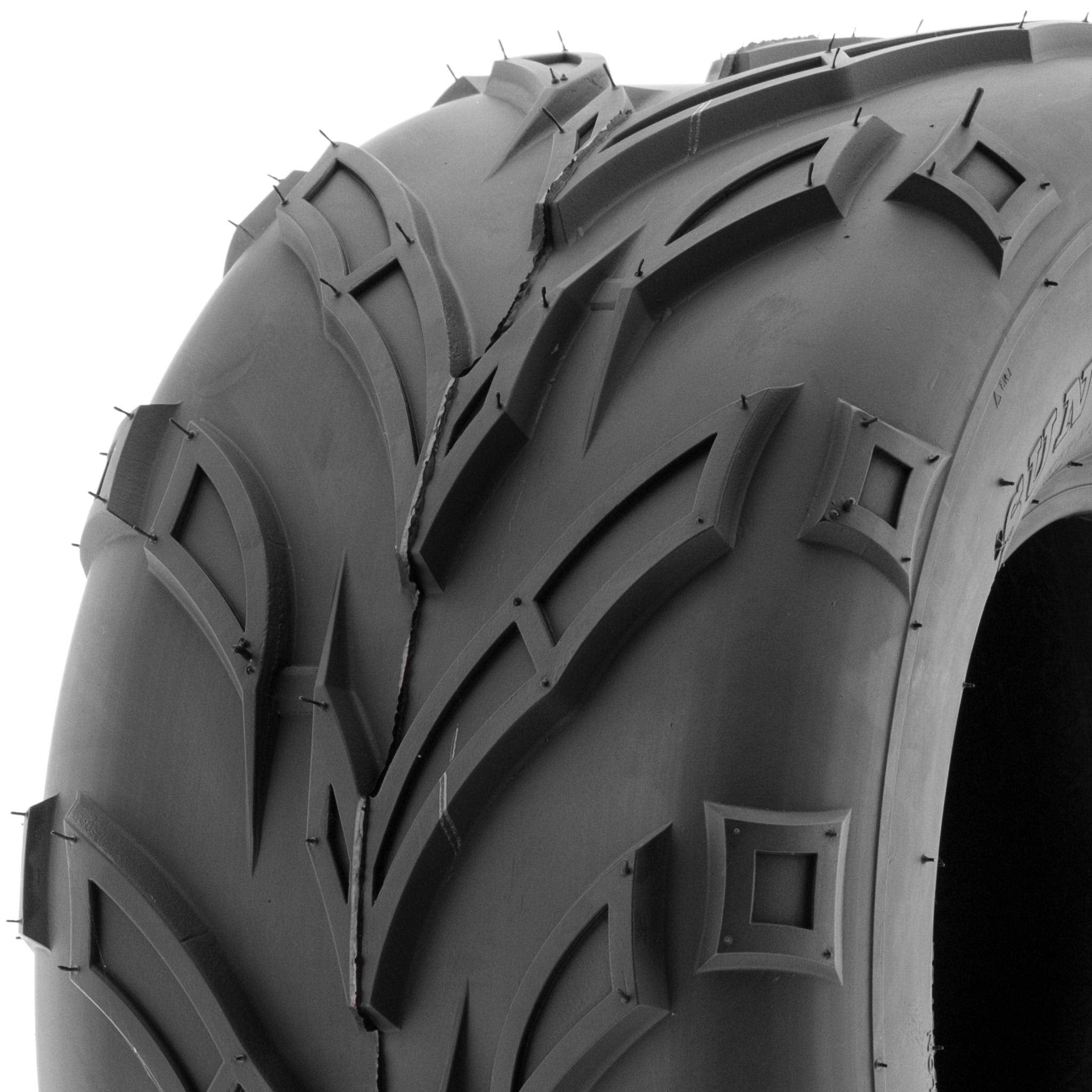 SunF A004 ATV UTV Off-Road Tire 20x10-10, 6 PR, Track & Trail, Tubeless