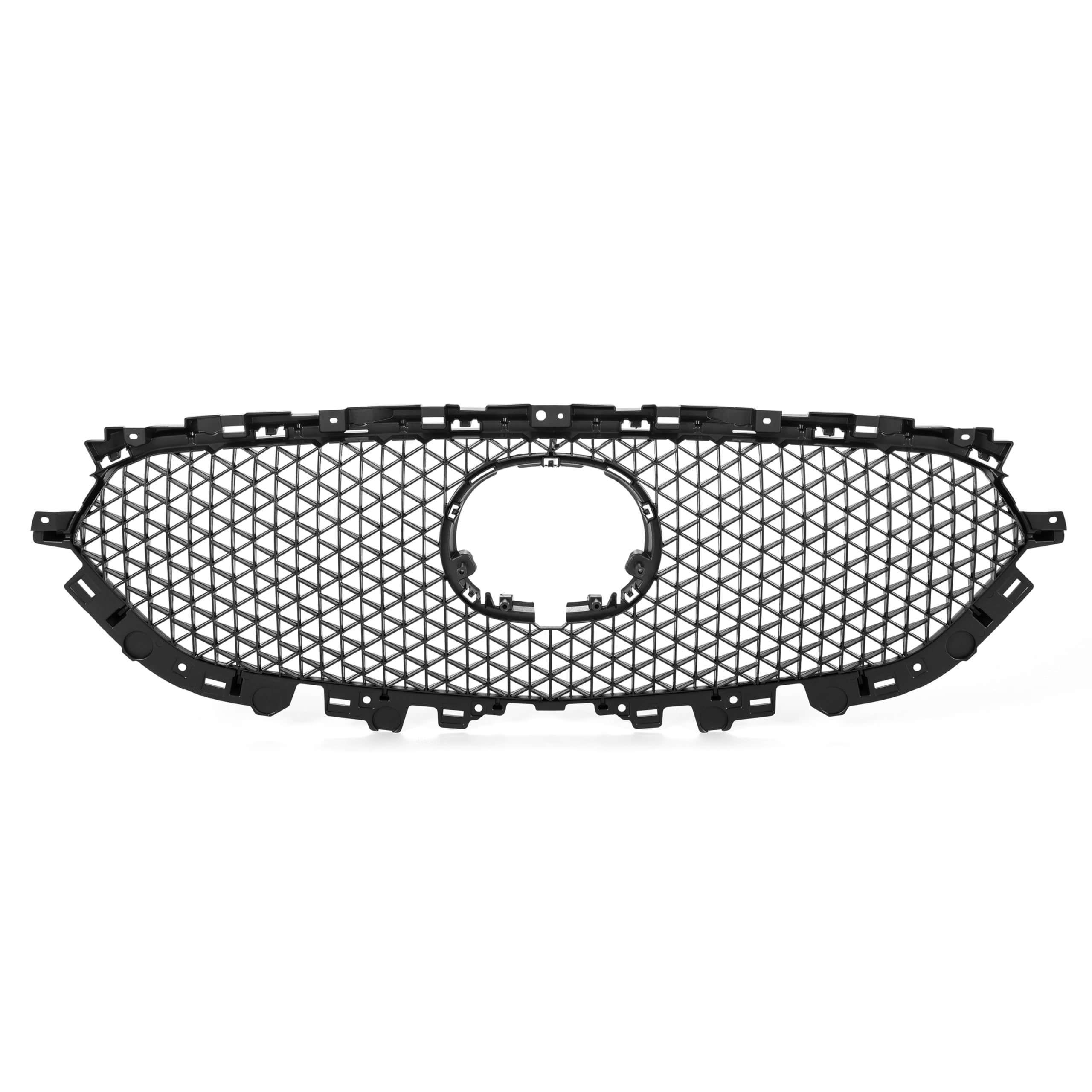 HECASA Front Grille Mesh for 2017-2021 Mazda CX-5, Black PP Plastic Replacement, Model CB-2201