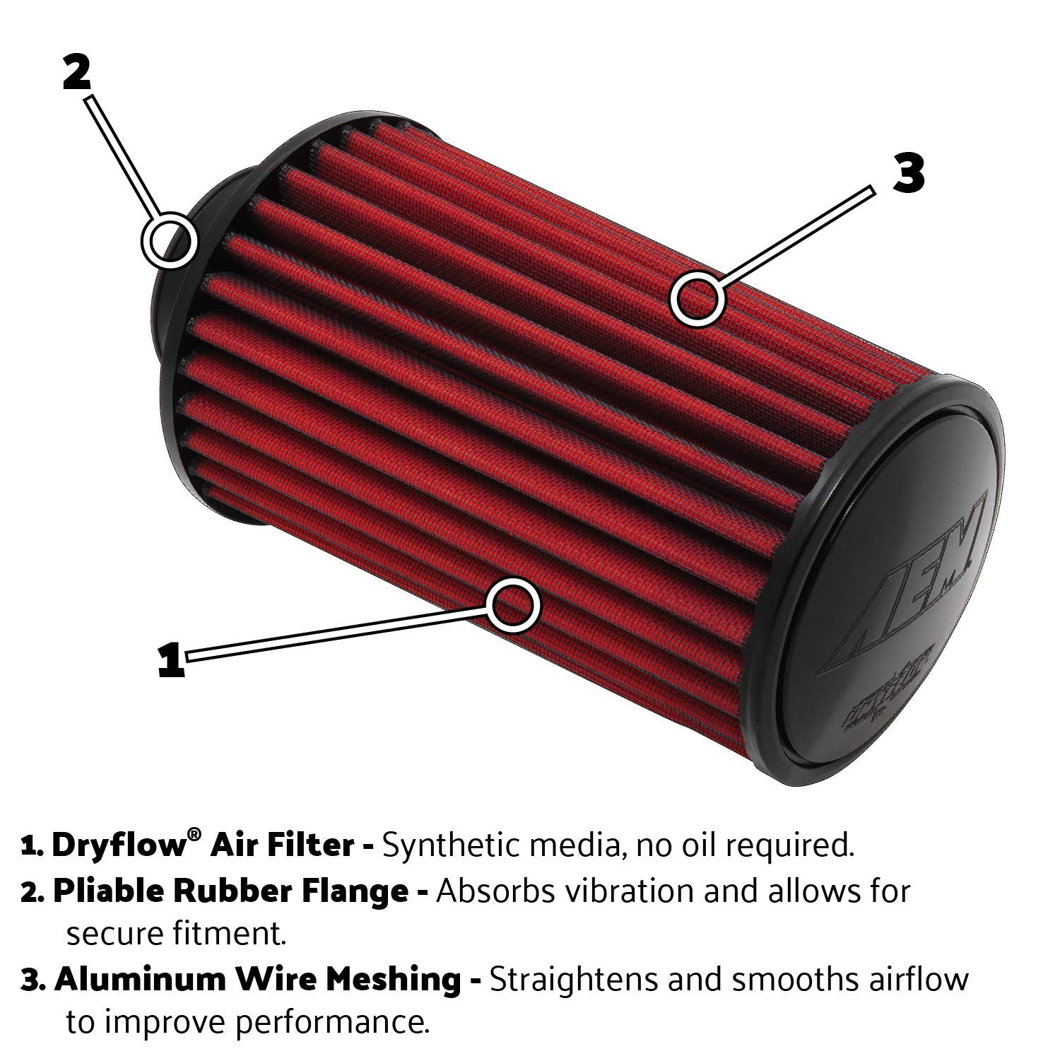 Aem 21-2036Dk Dryflow Air Filter