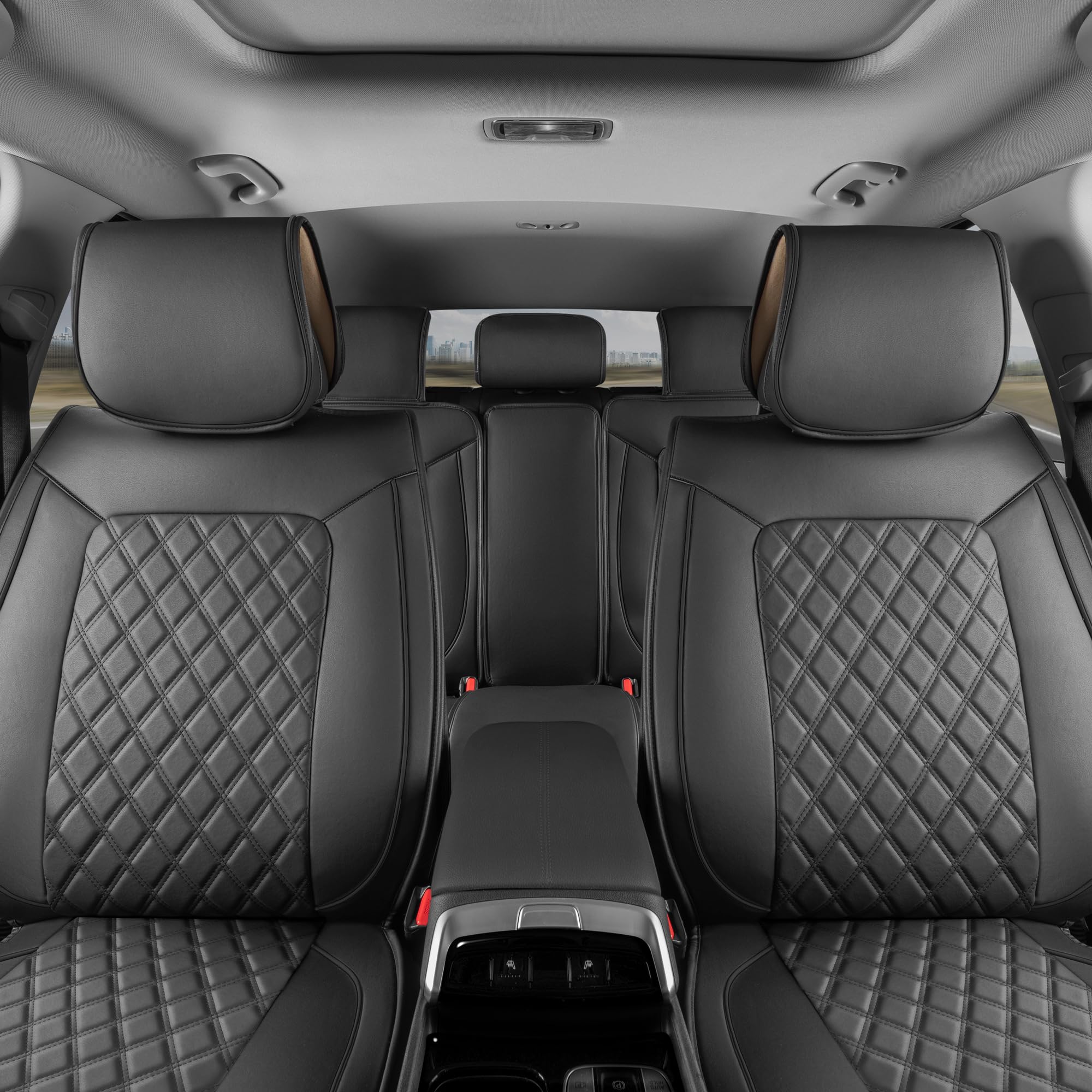 Motorbox Prestige Premium Seat Covers, Semi-Custom Fit Car Seat Covers Full Set, Automotive Interior Cover for Car Truck Van SUV