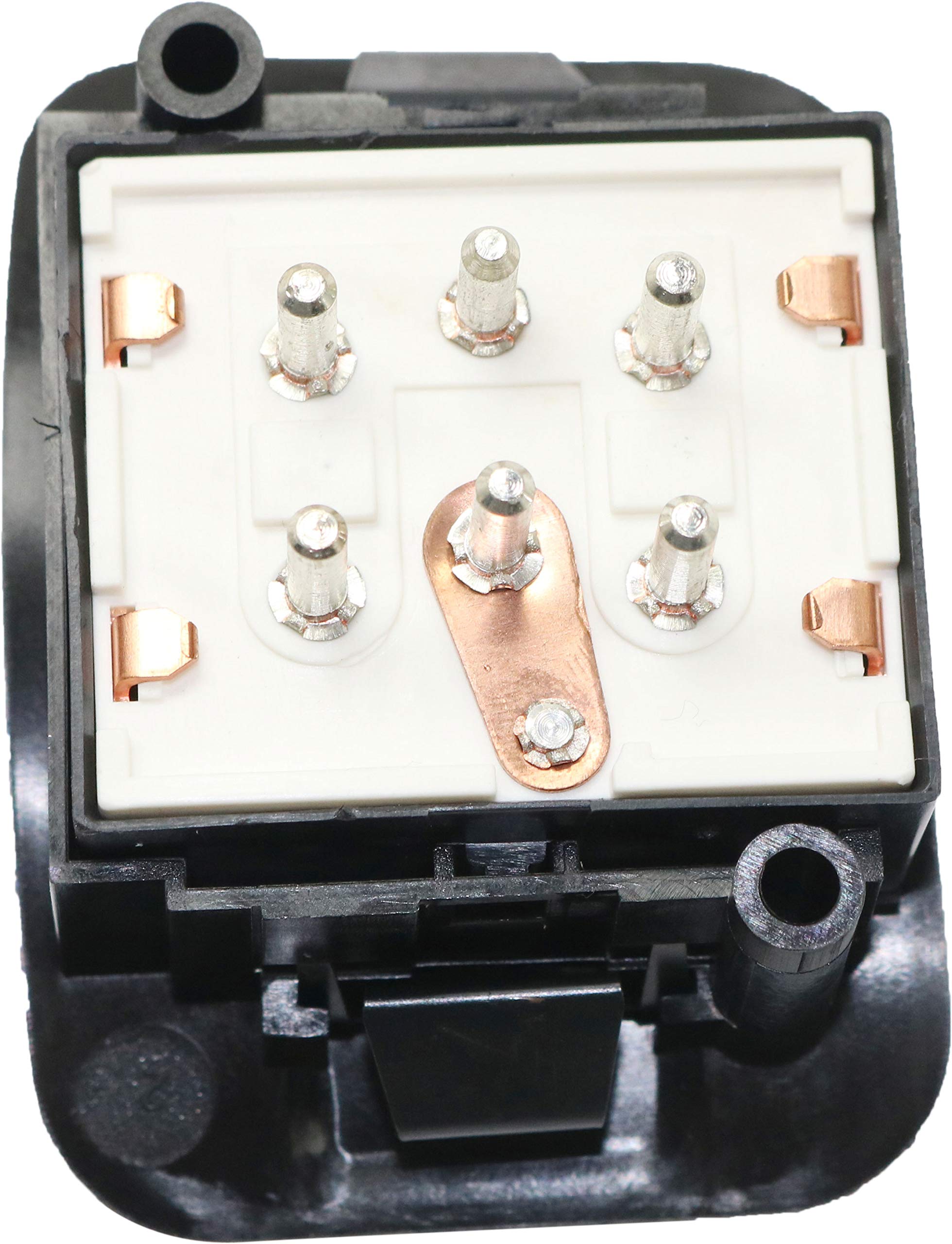 Evan Fischer Master Power Window Switch Compatible With Ford Ranger 1995-2007 Black 8-Prong Blade Male Terminal; Female Connector Replaces # Dws150, 901360, F57Z14529B