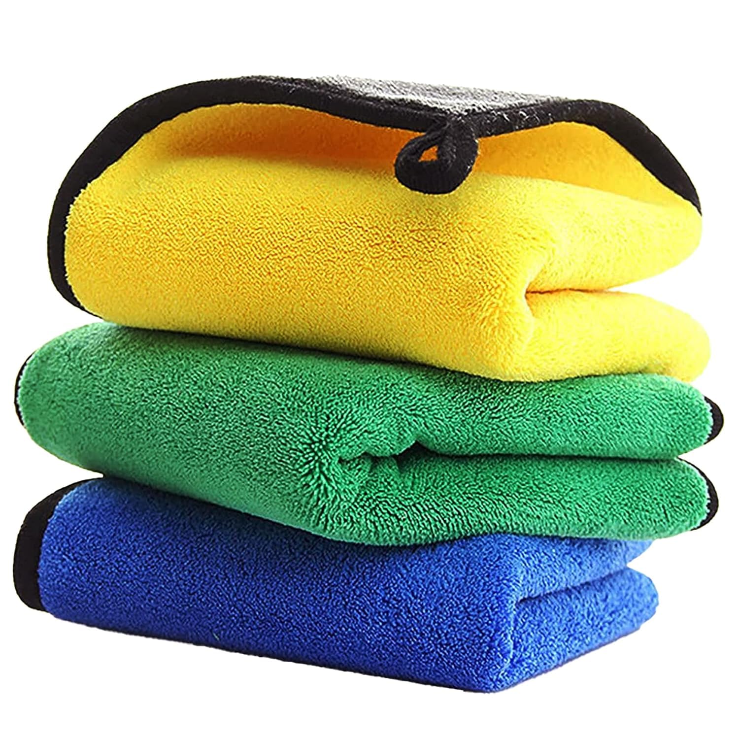 UCRAVO Microfiber Cloth 30x40 cm Thick Lint & StreakFree Multipurpose Cloths Automotive Microfiber Towels for Car Bike Cleaning