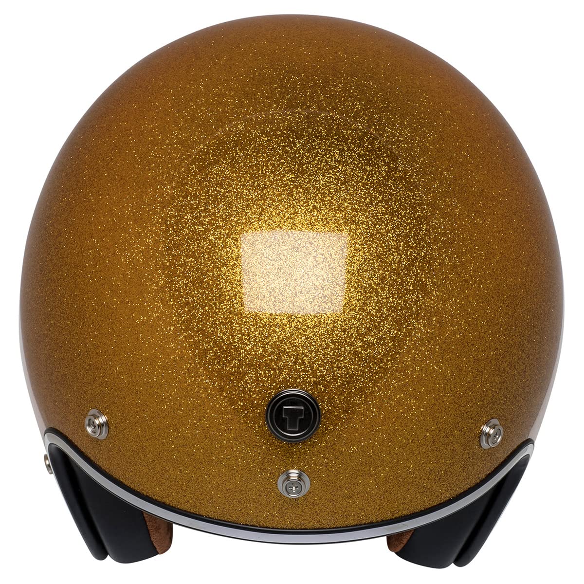 TORC T50 Route 66 3/4 Helmet - Super Flake Graphic, Gold, Medium, Suede