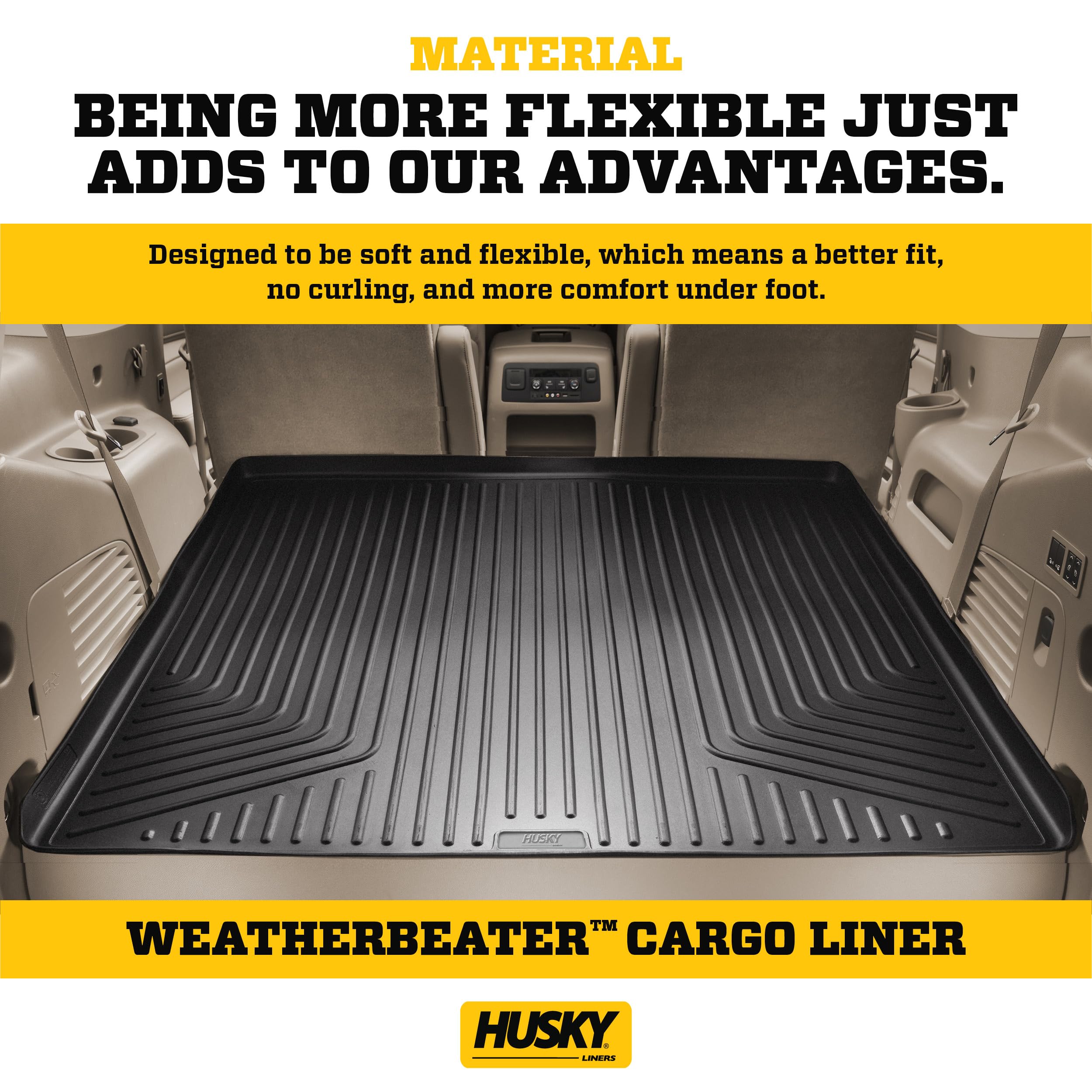 Husky Liners Weatherbeater Cargo Liner | Fits 2023-2025 Kia Sportage | 1-Pc Black - 26221