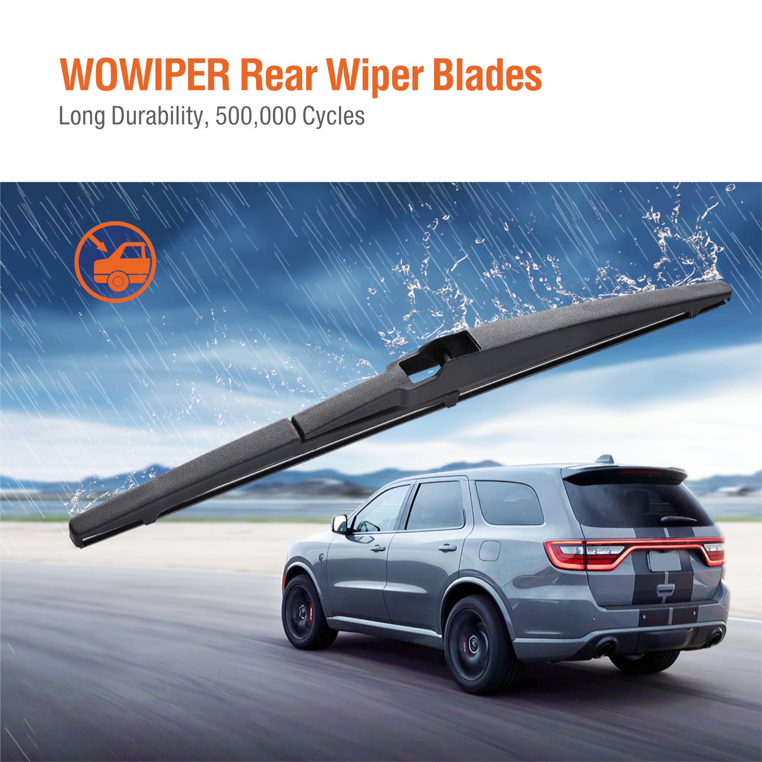 16 Inch (16-A) Rear Wiper Blade Replacement For Toyota Sienna 2020 2019 2018 2017 2016 2015 2014 2013 2012 2011 2005 2004 Prius
